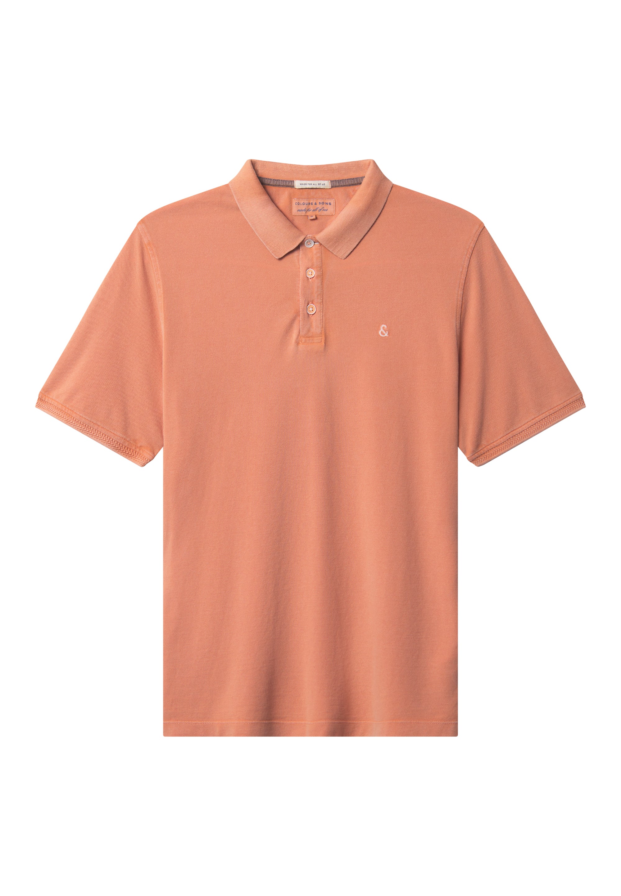 Polo Garment Dyed in Sienna Polos Colours and Sons   