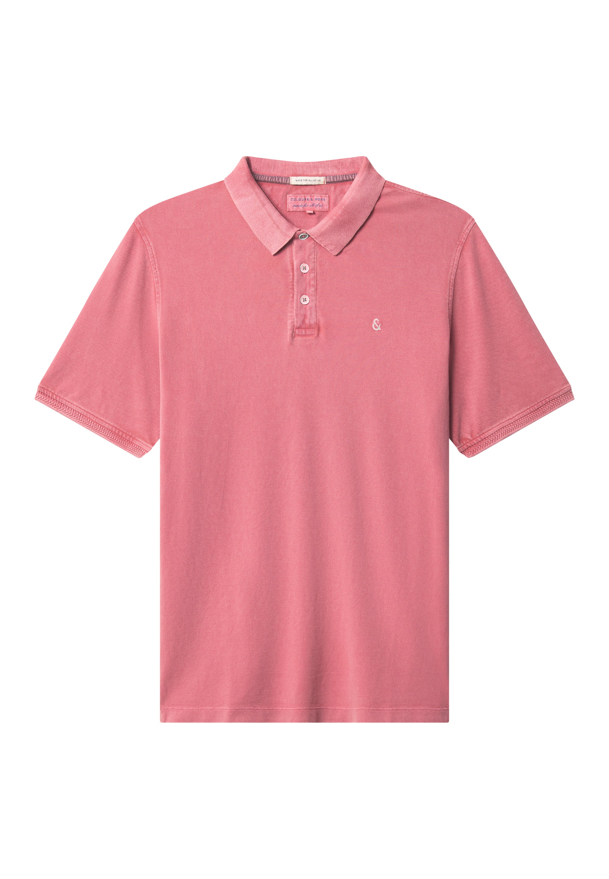 Polo Garment Dyed in Mauve Polos Colours and Sons   