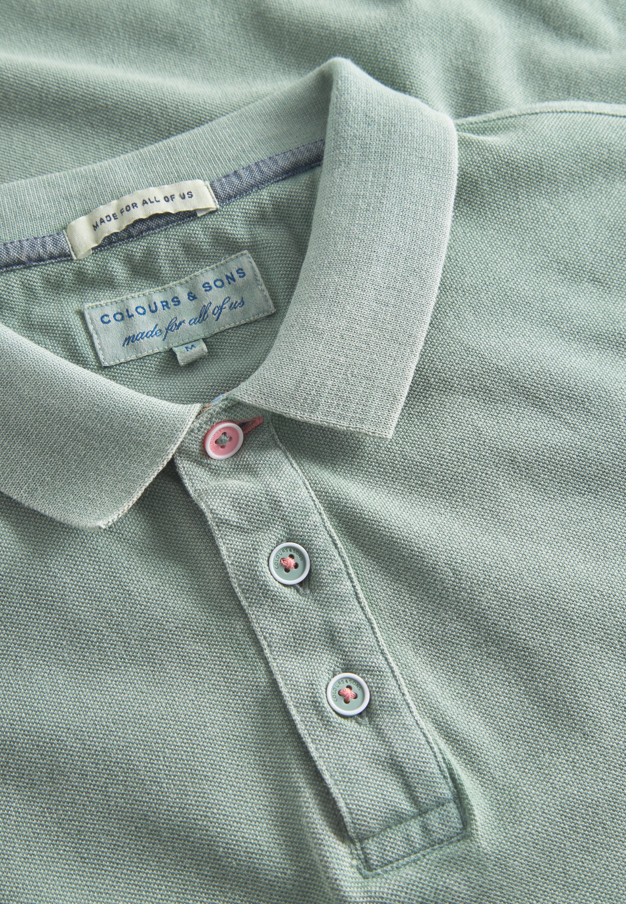 Polo Garment Dyed in Pistachio Polos Colours and Sons   