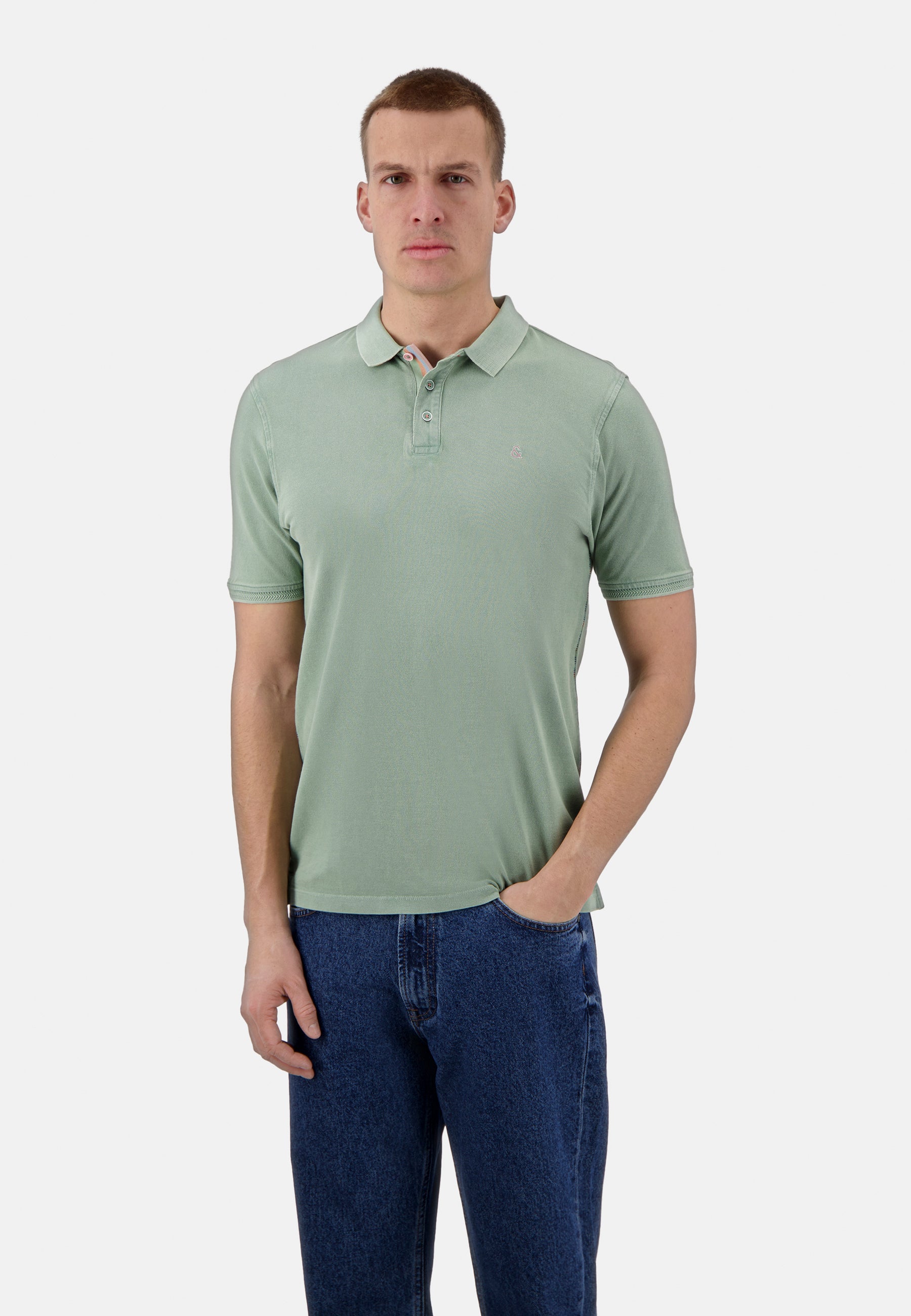 Polo Garment Dyed in Pistachio Polos Colours and Sons   