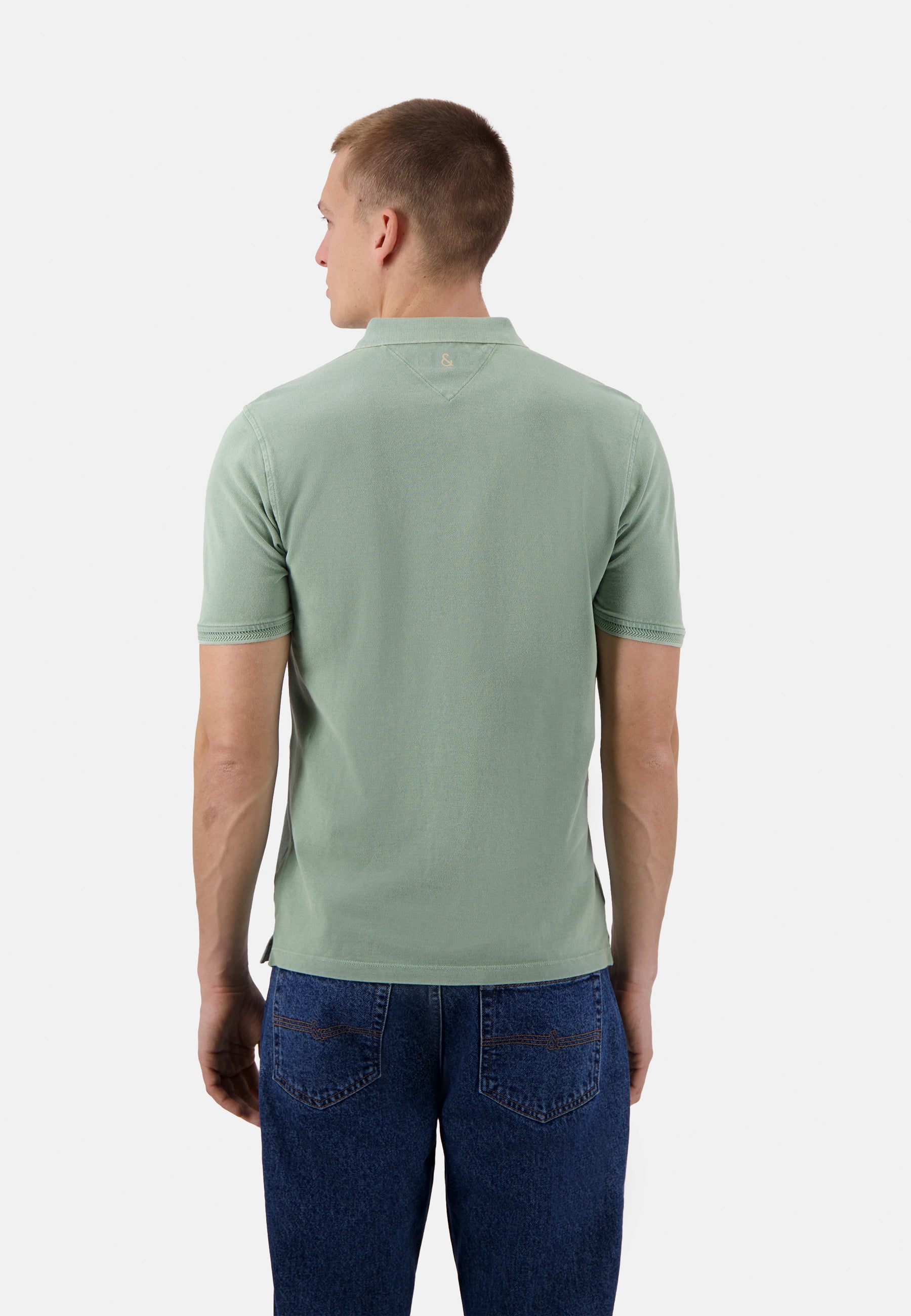 Polo Garment Dyed in Pistachio Polos Colours and Sons   