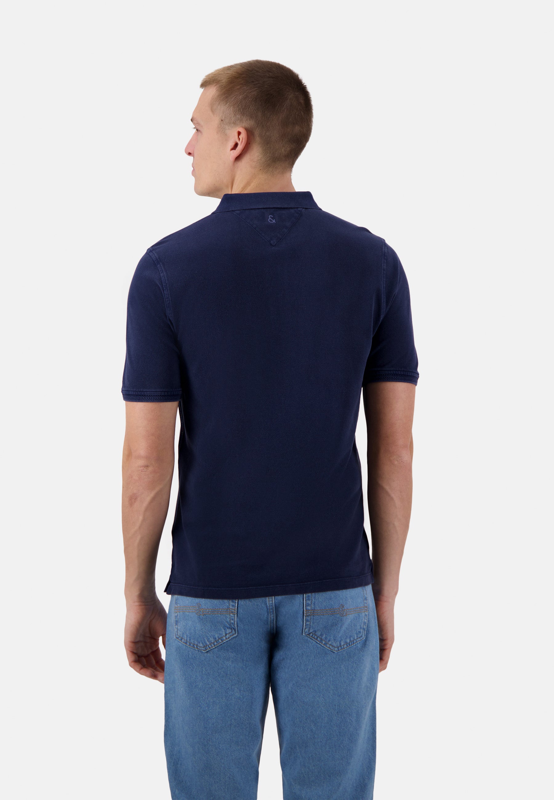 Polo Garment Dyed in Navy Polos Colours and Sons   