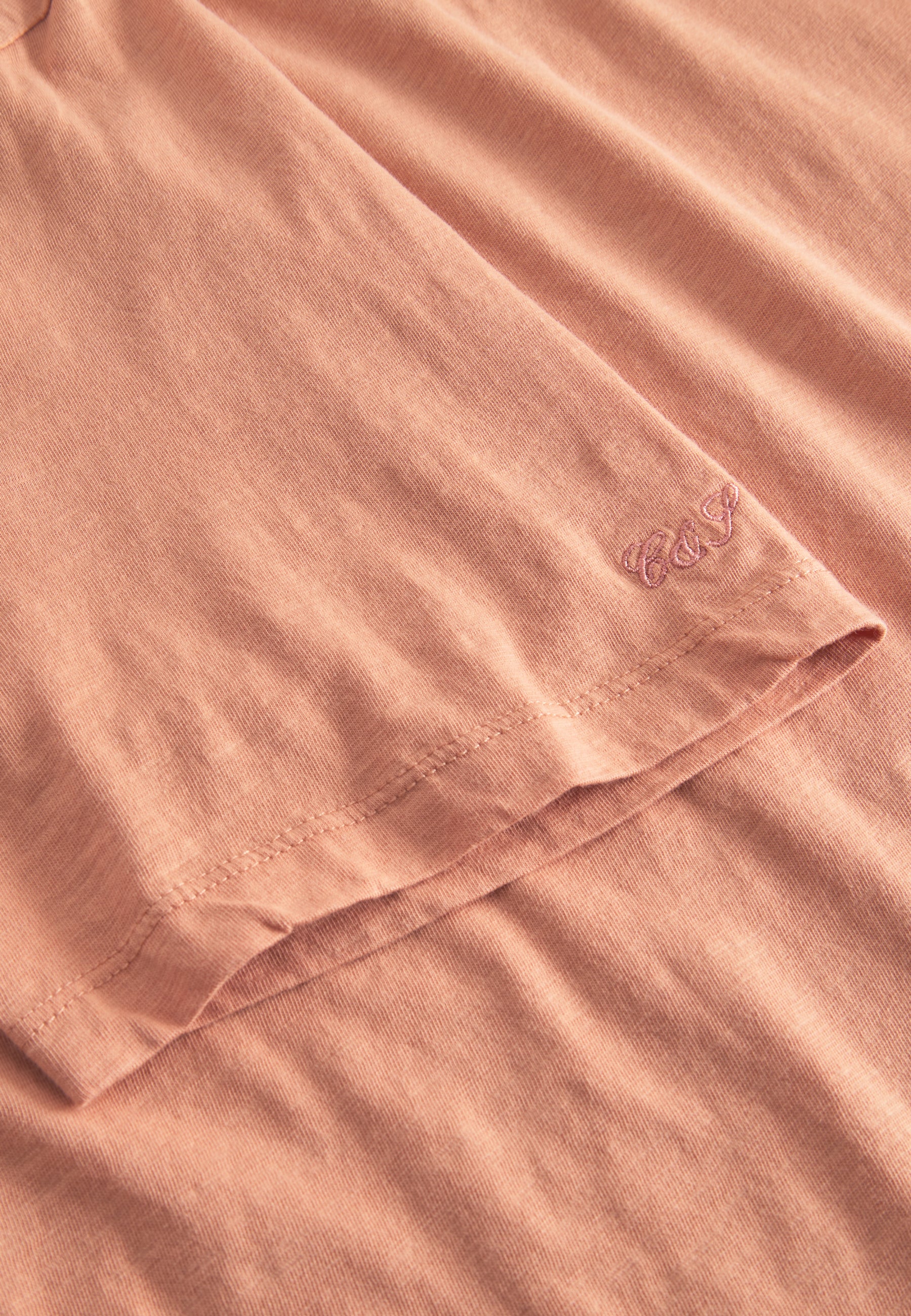 T-Shirt - Slub in Peach T-Shirts Colours and Sons   