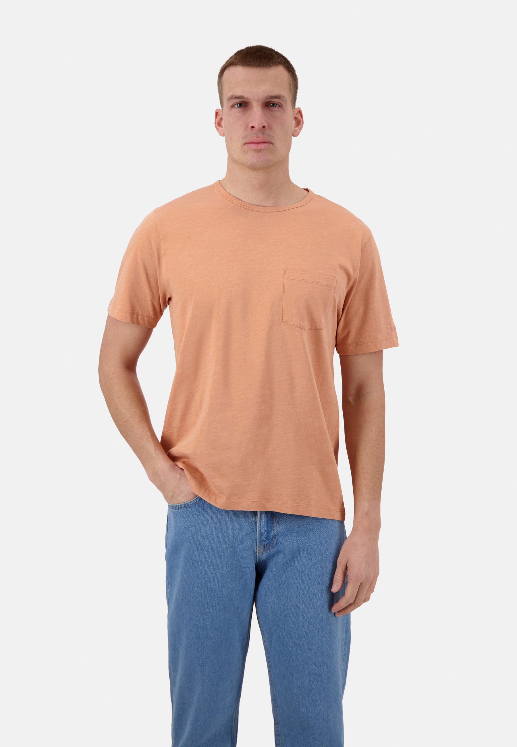 T-Shirt - Slub in Peach T-Shirts Colours and Sons   