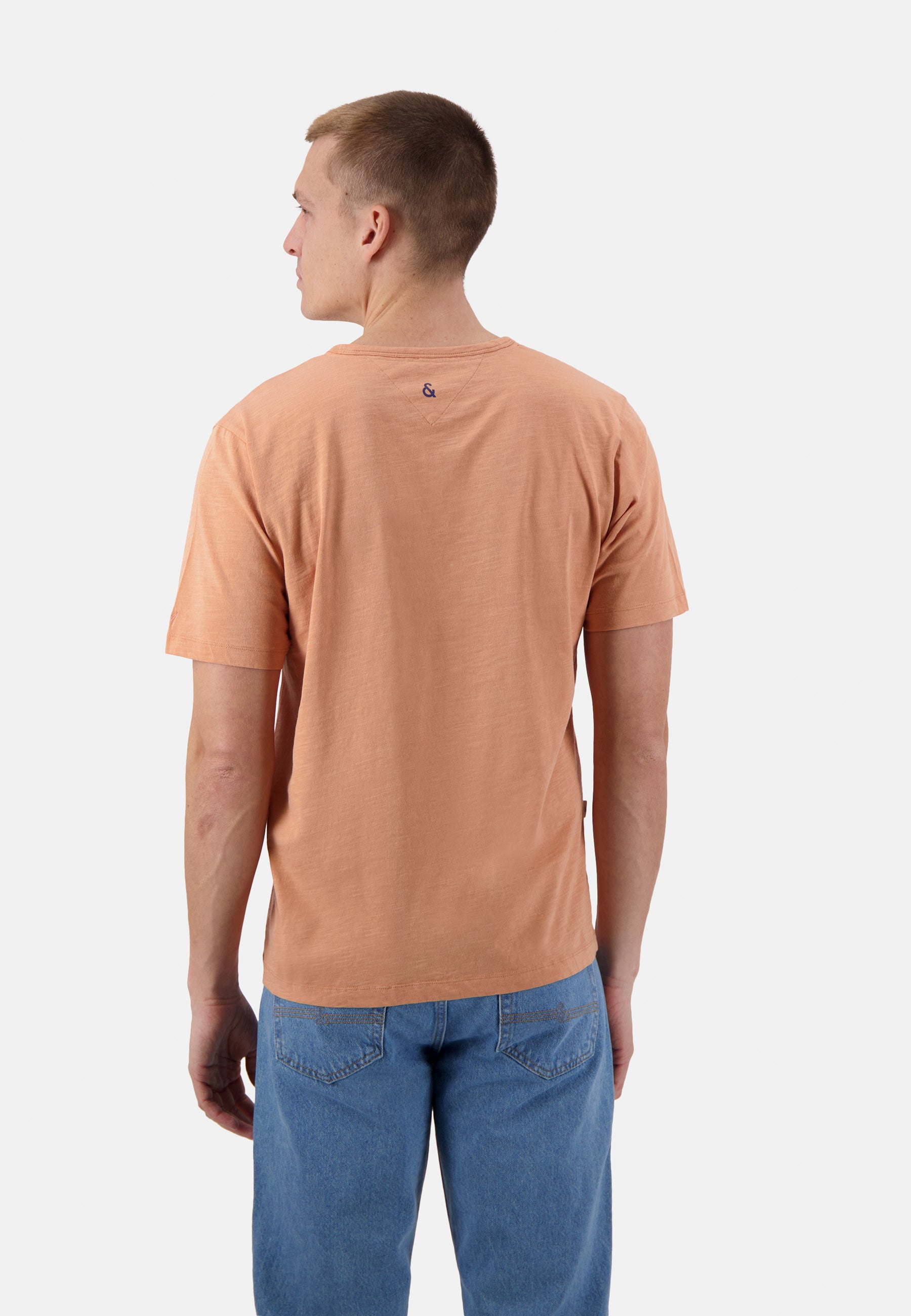 T-Shirt - Slub in Peach T-Shirts Colours and Sons   