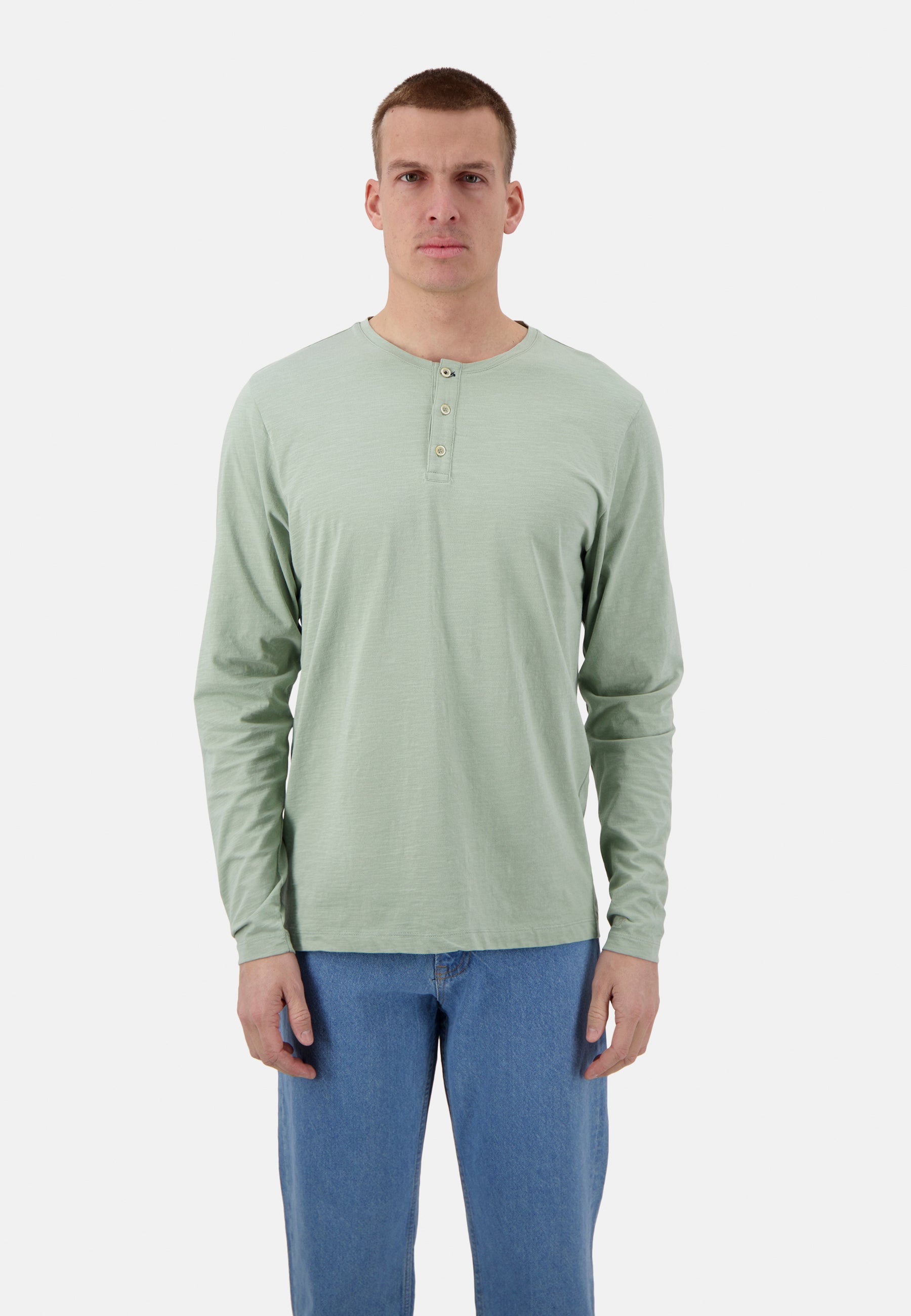 Henley - Slub in Pistachio T-shirts Colours and Sons   