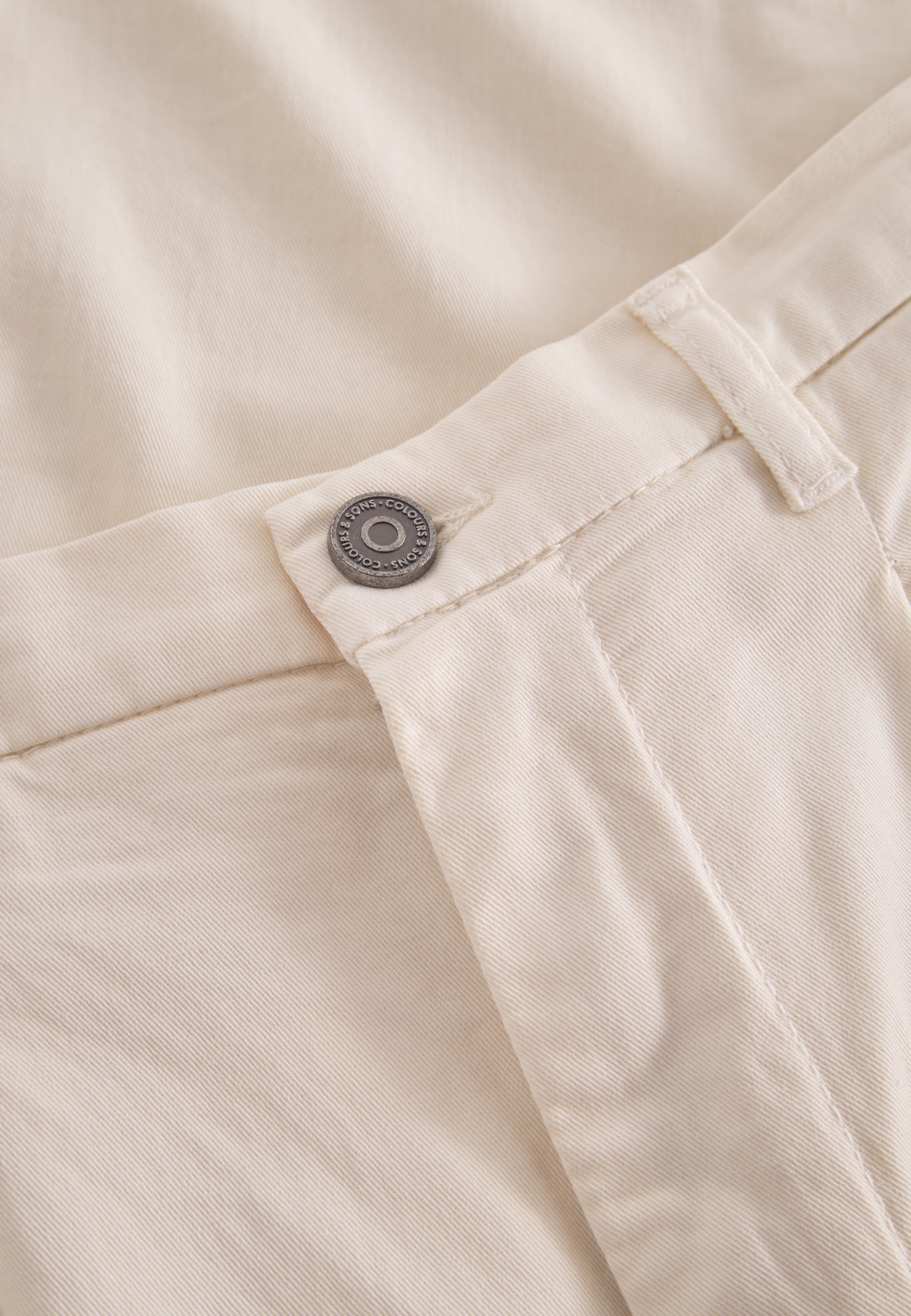 Pants-Cropped Chino in Offwhite Pants Colours and Sons   