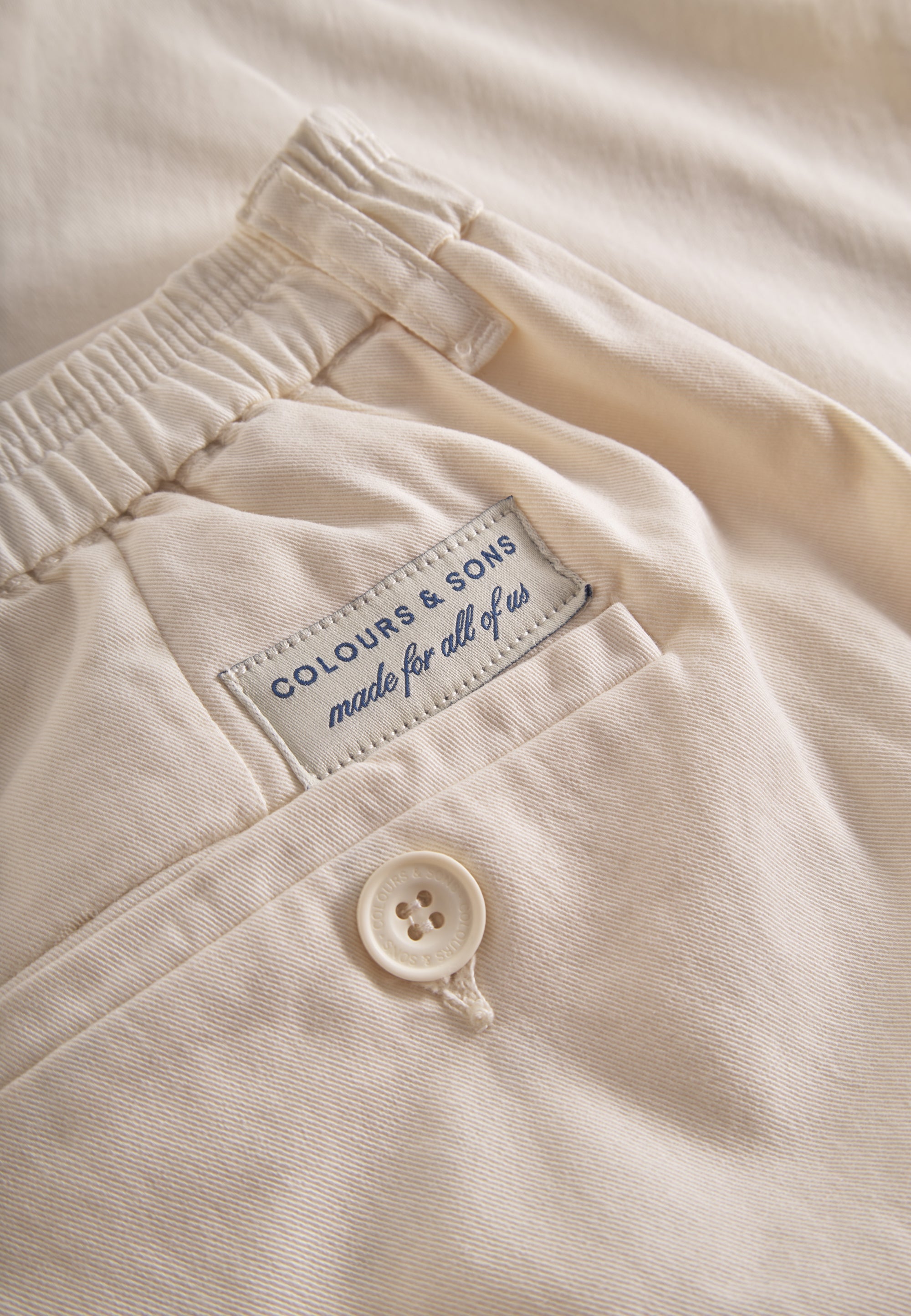 Pants-Cropped Chino in Offwhite Pants Colours and Sons   