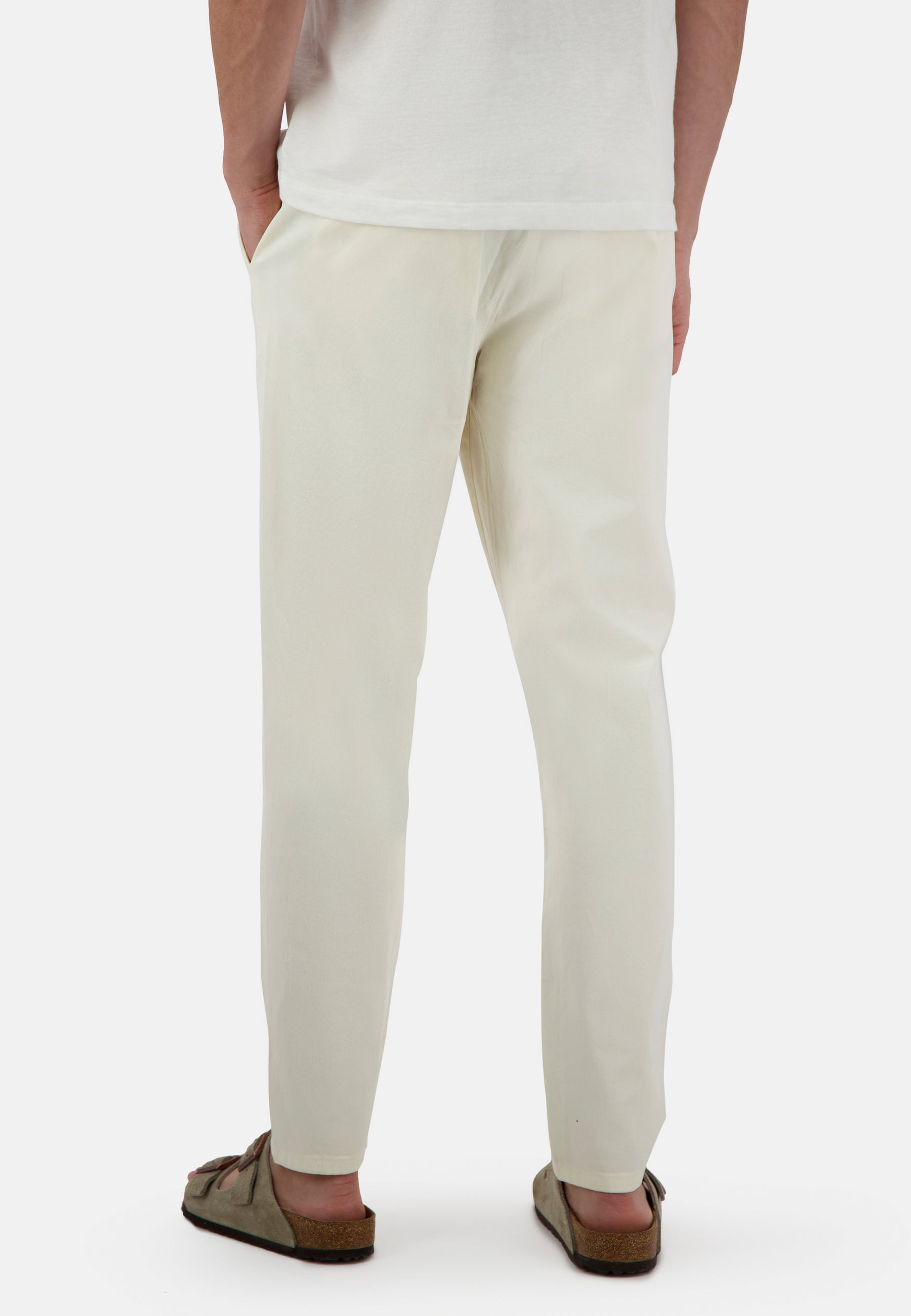 Pants-Cropped Chino in Offwhite Pants Colours and Sons   