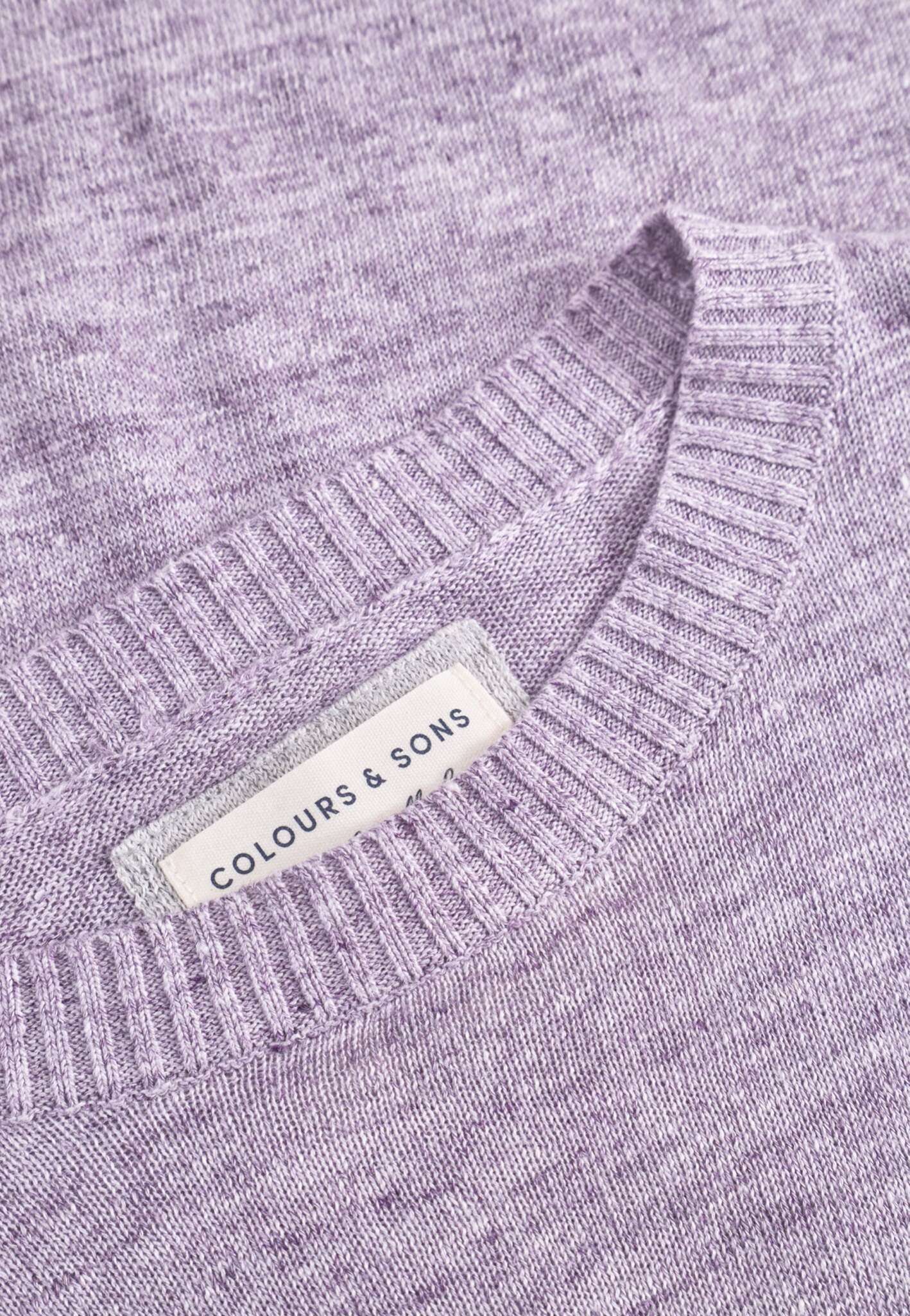 Roundneck Linen in Violet Sweater Colours and Sons