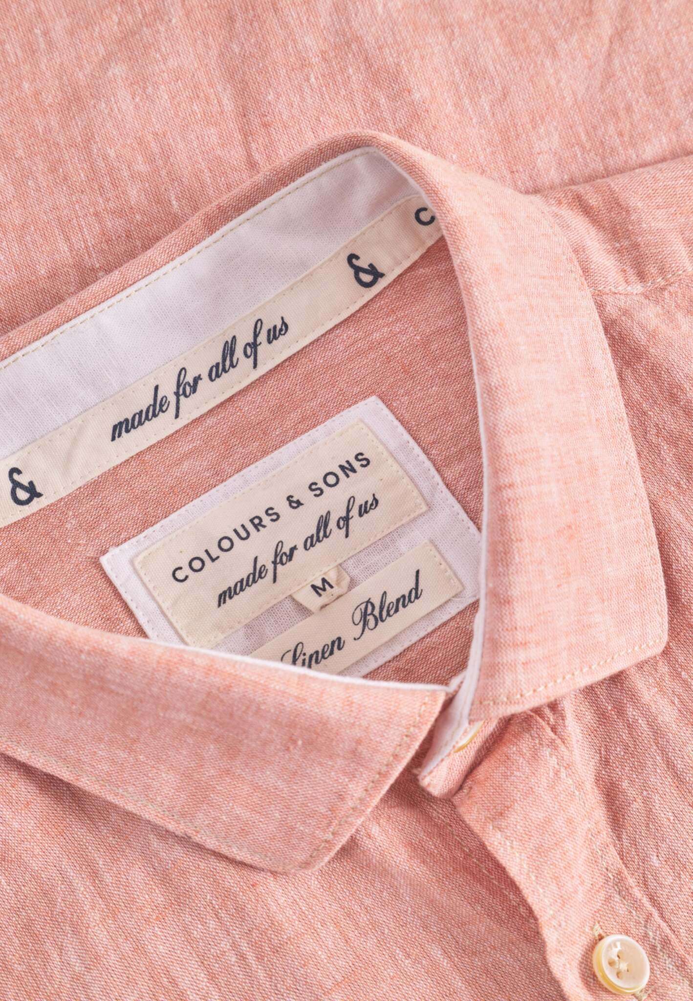 Shirt-Linen Blend Kent in Clay Shirts Colours and Sons