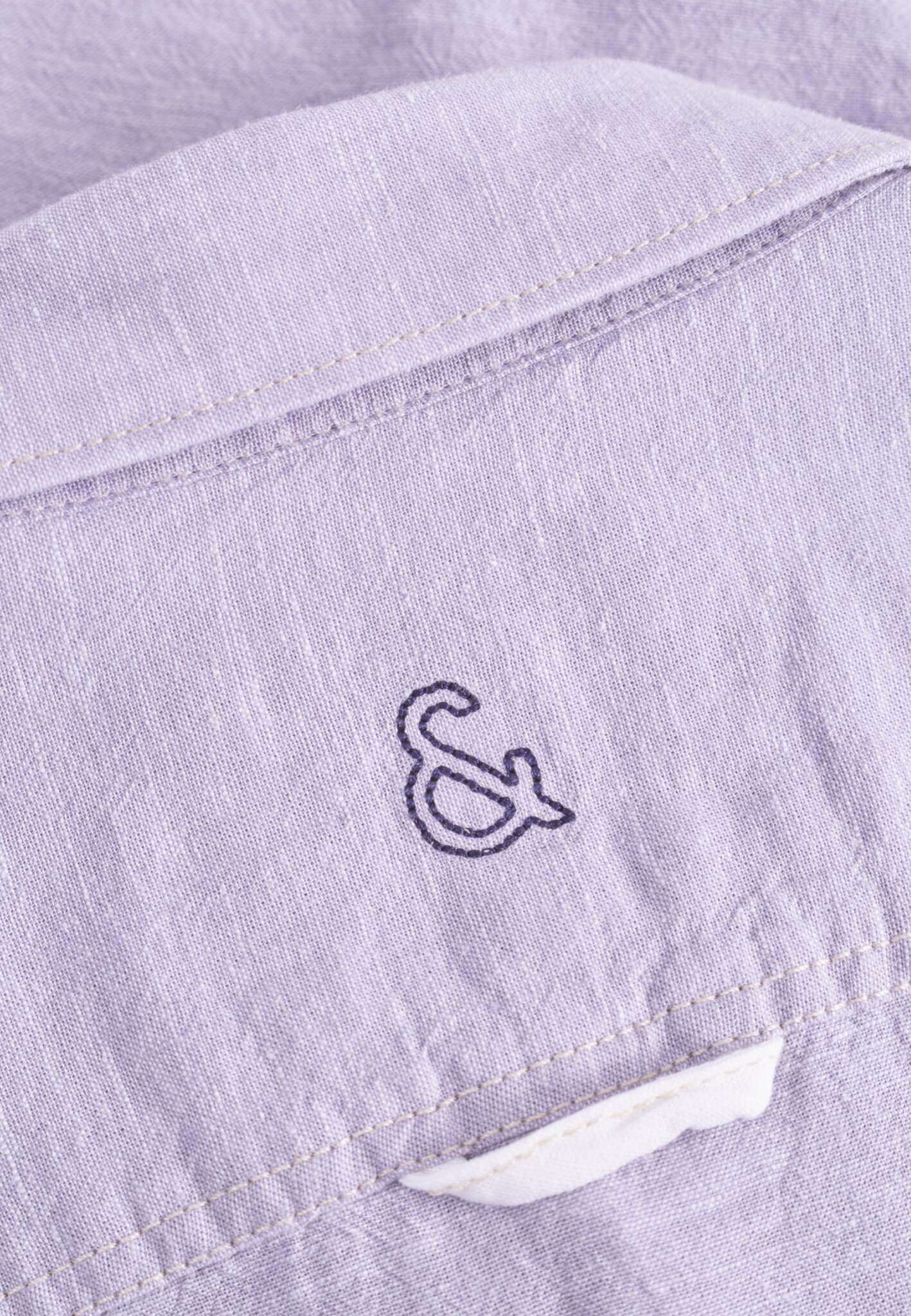 Shirt-Linen Blend Kent in Orchid Shirts Colours and Sons