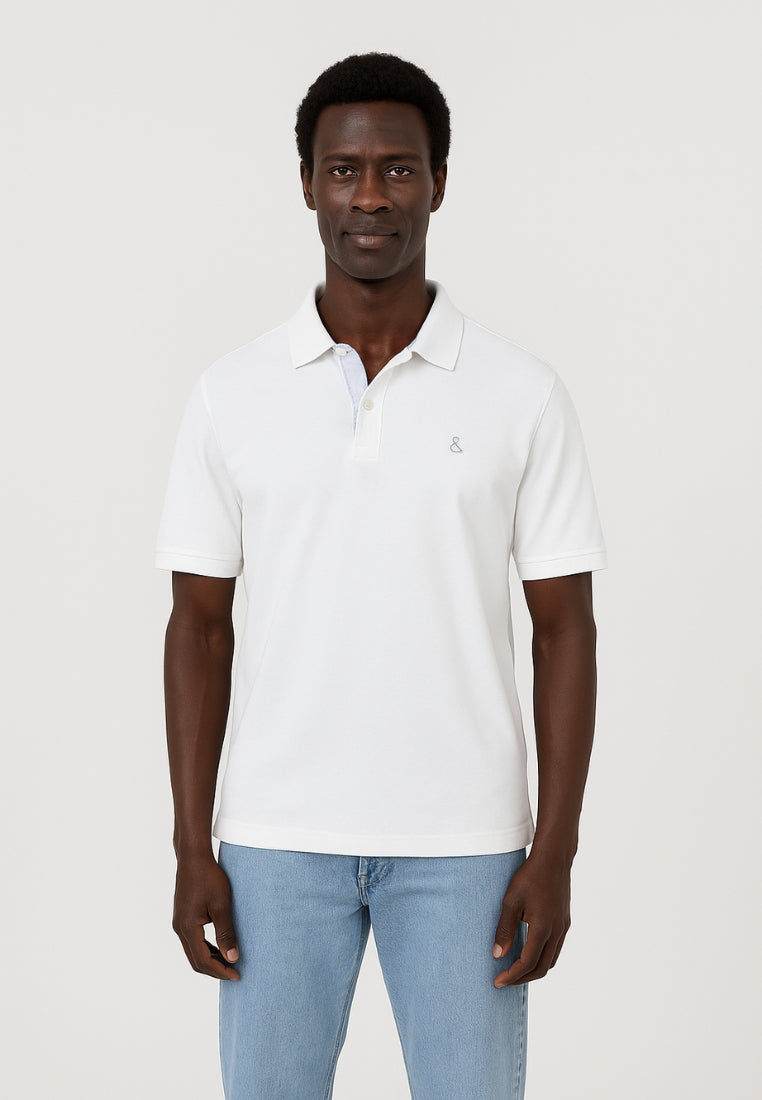 Polo Garment Dyed in White T-Shirts Colours and Sons