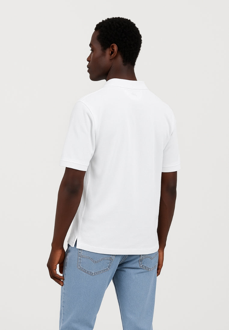 Polo Garment Dyed in White T-Shirts Colours and Sons