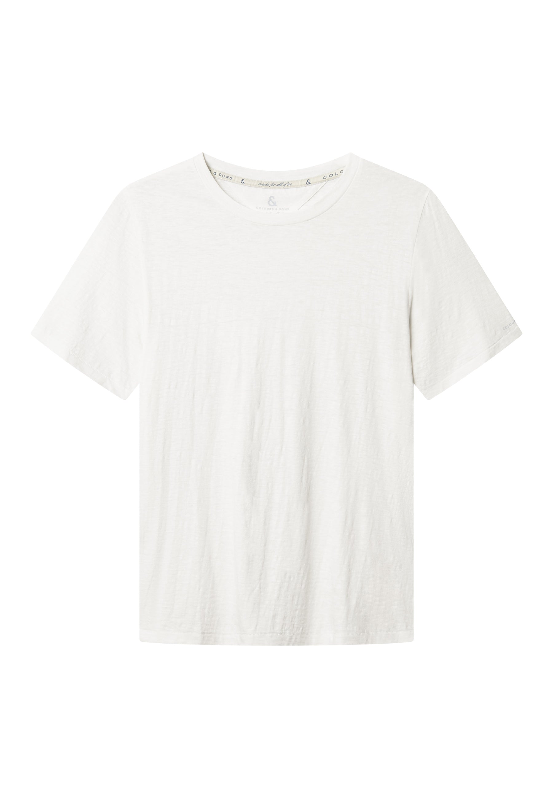 T-Shirt-Linen Blend in White T-Shirts Colours and Sons