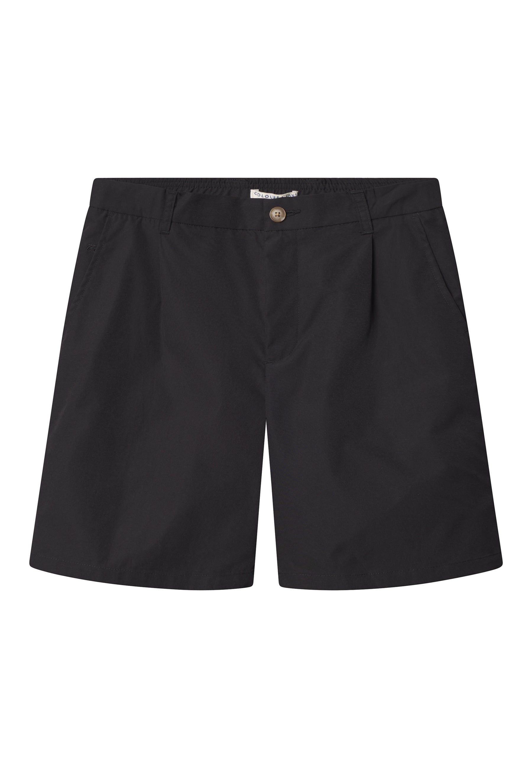 Shorts-Pleats in Black Shorts Colours and Sons