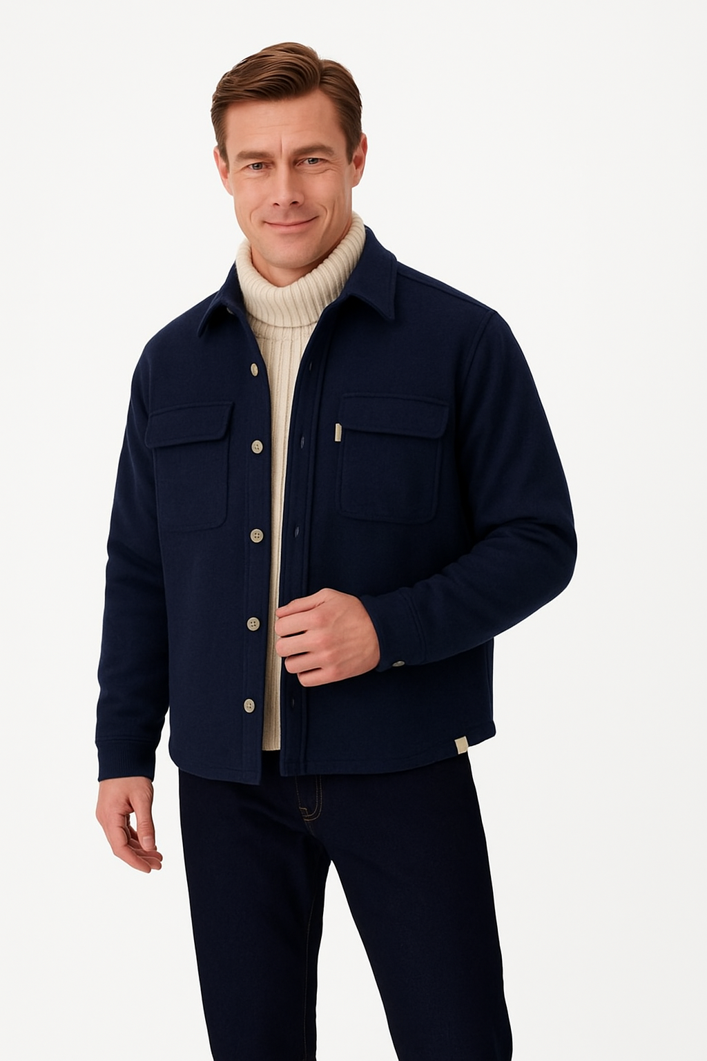 Worker Jacket-Soft Touch in Navy