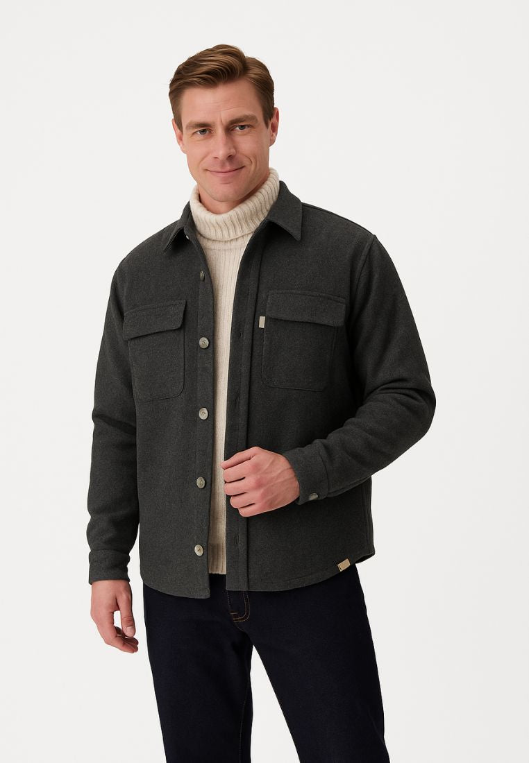 Worker Jacket-Soft Touch in Grey Shirts Colours and Sons
