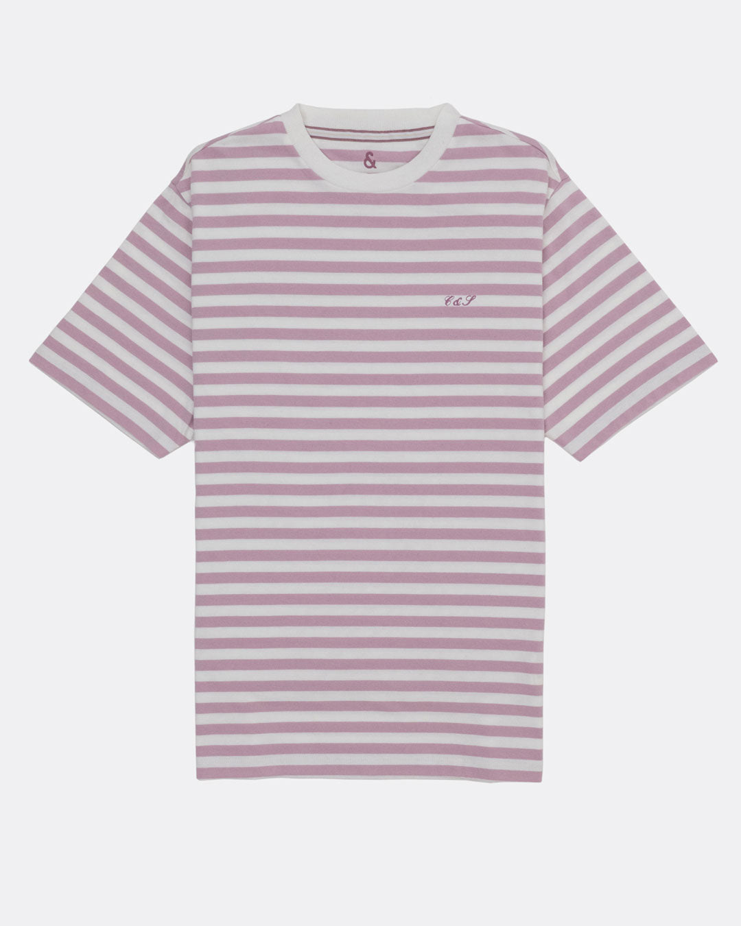 T-Shirt - Breton Stripes in Grape Stripes T-Shirts Colours and Sons   