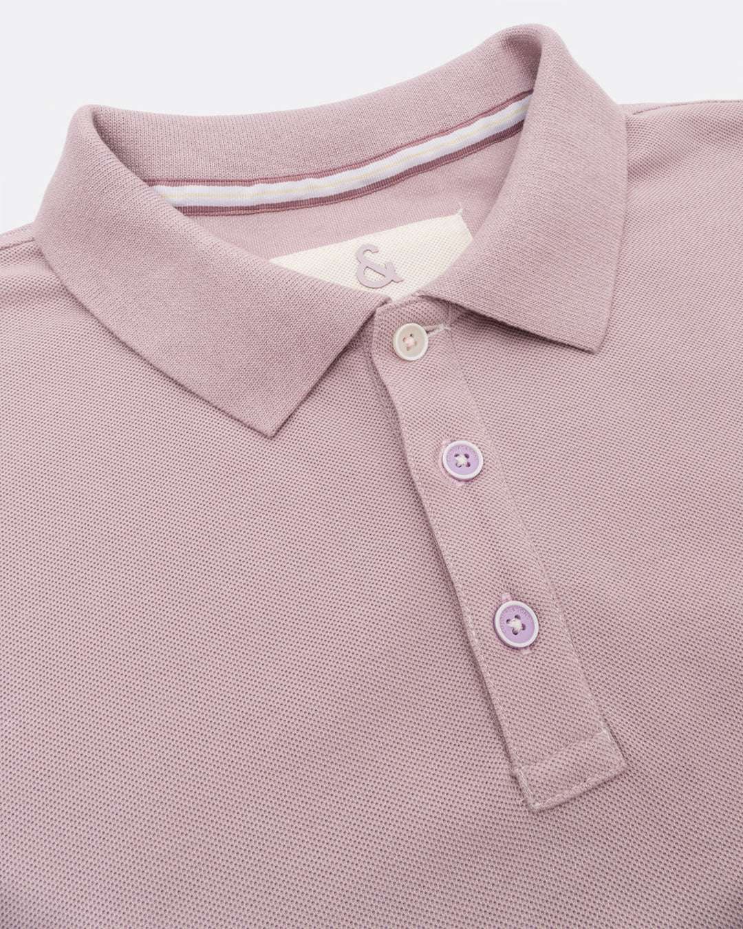 Polo Embroidery in Light Grape Polos Colours and Sons   