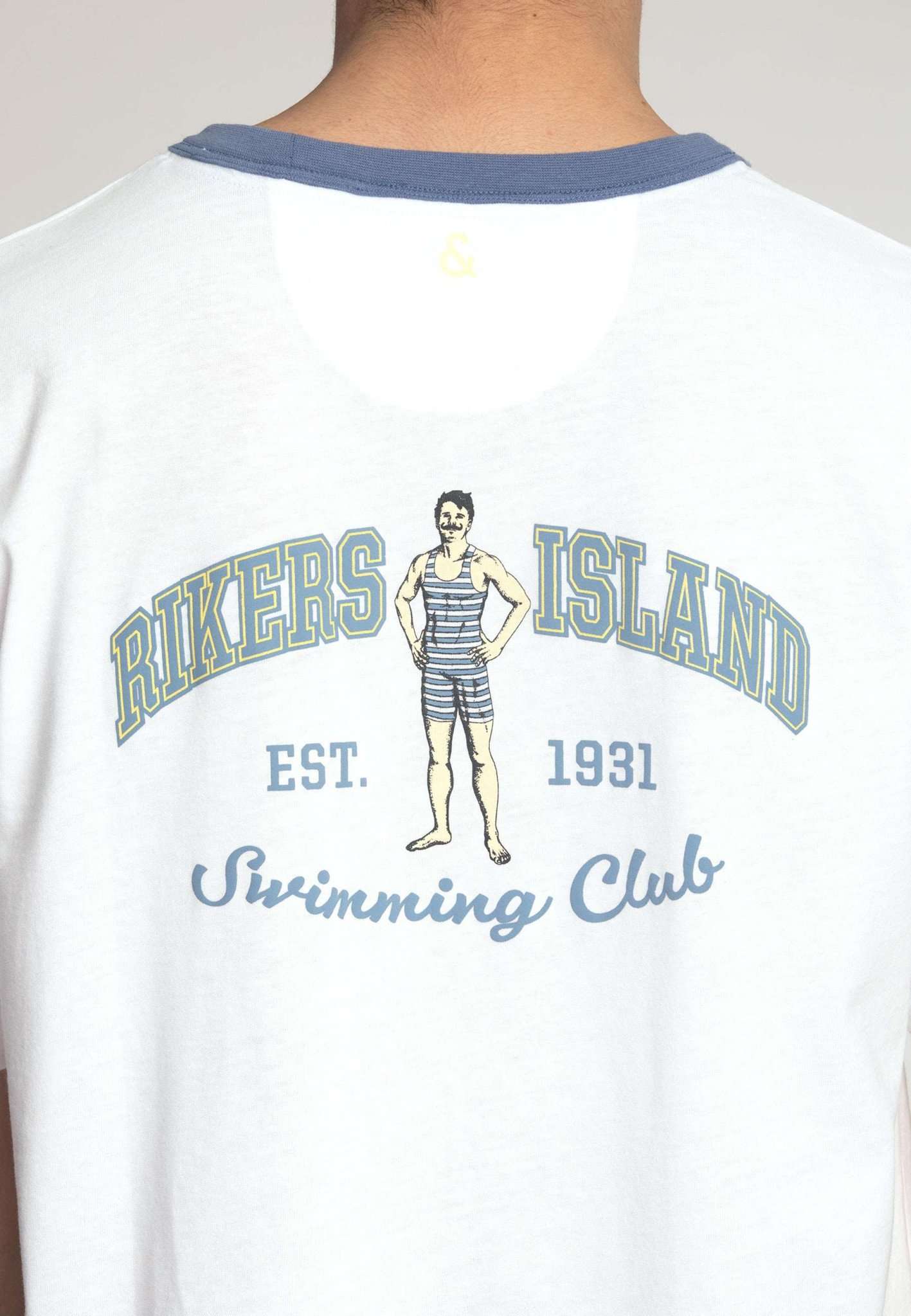 Rikers Print T-Shirt in Rikers White T-Shirts Colours and Sons   