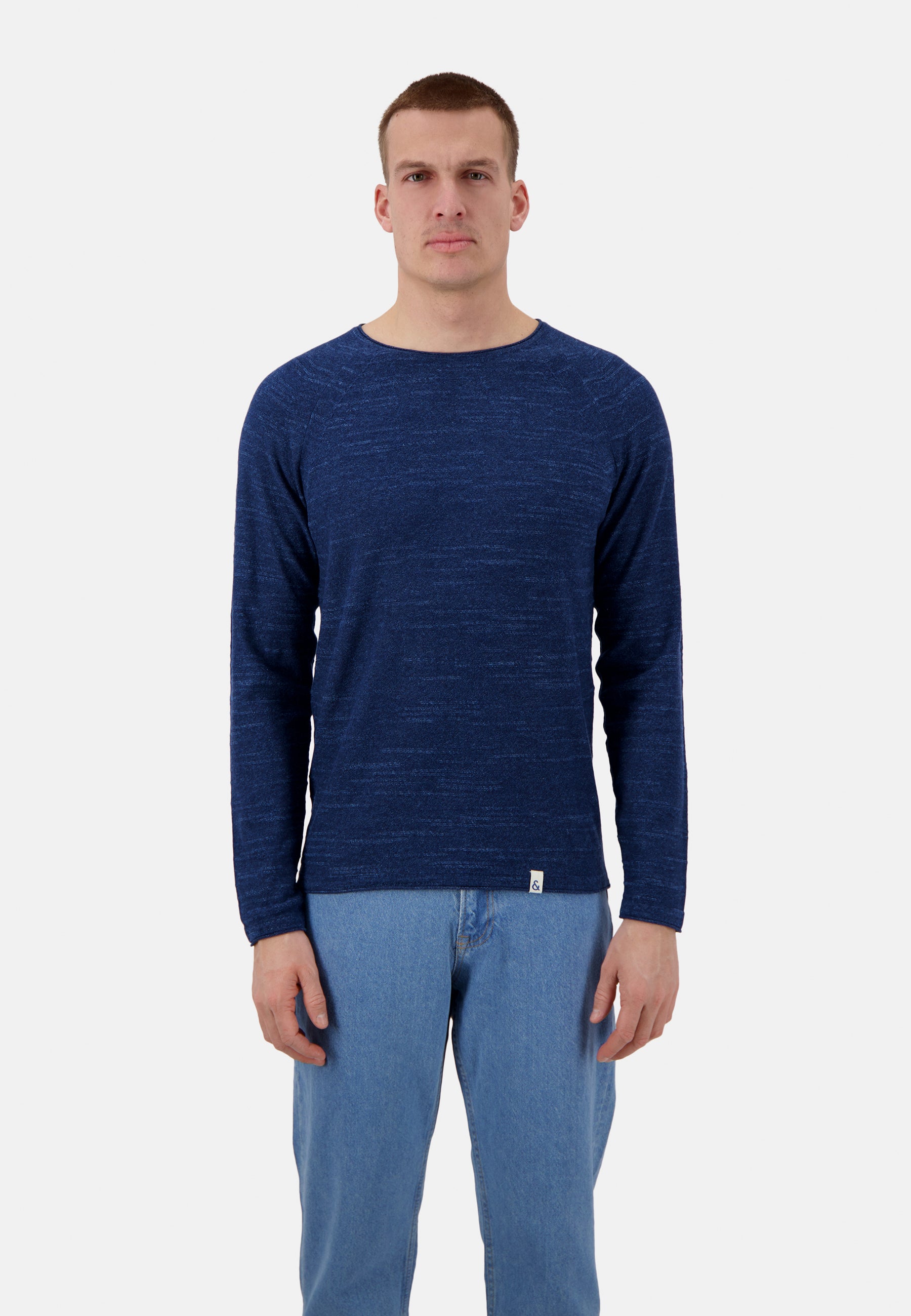 Roundneck-Slub in Navy Sweater Colours and Sons   