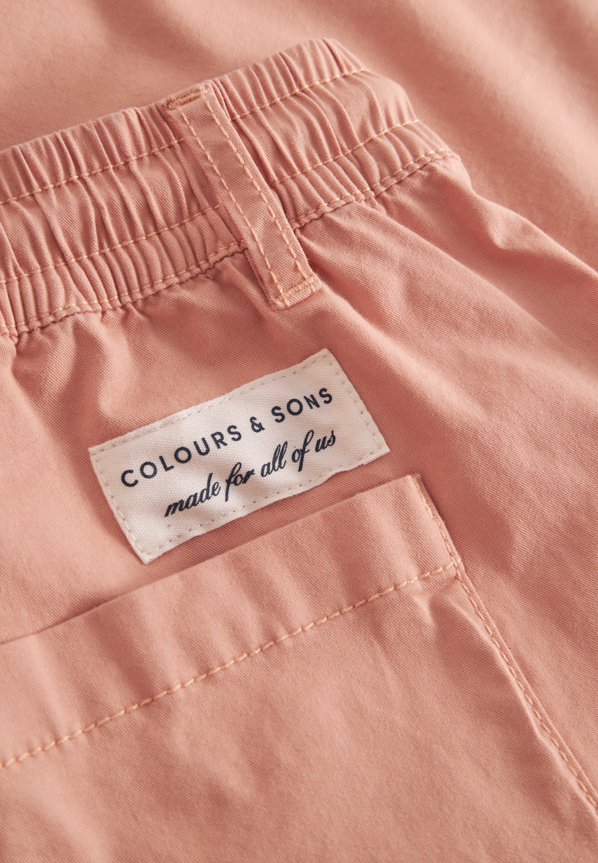 Shorts twill in Peach Shorts Colours and Sons   