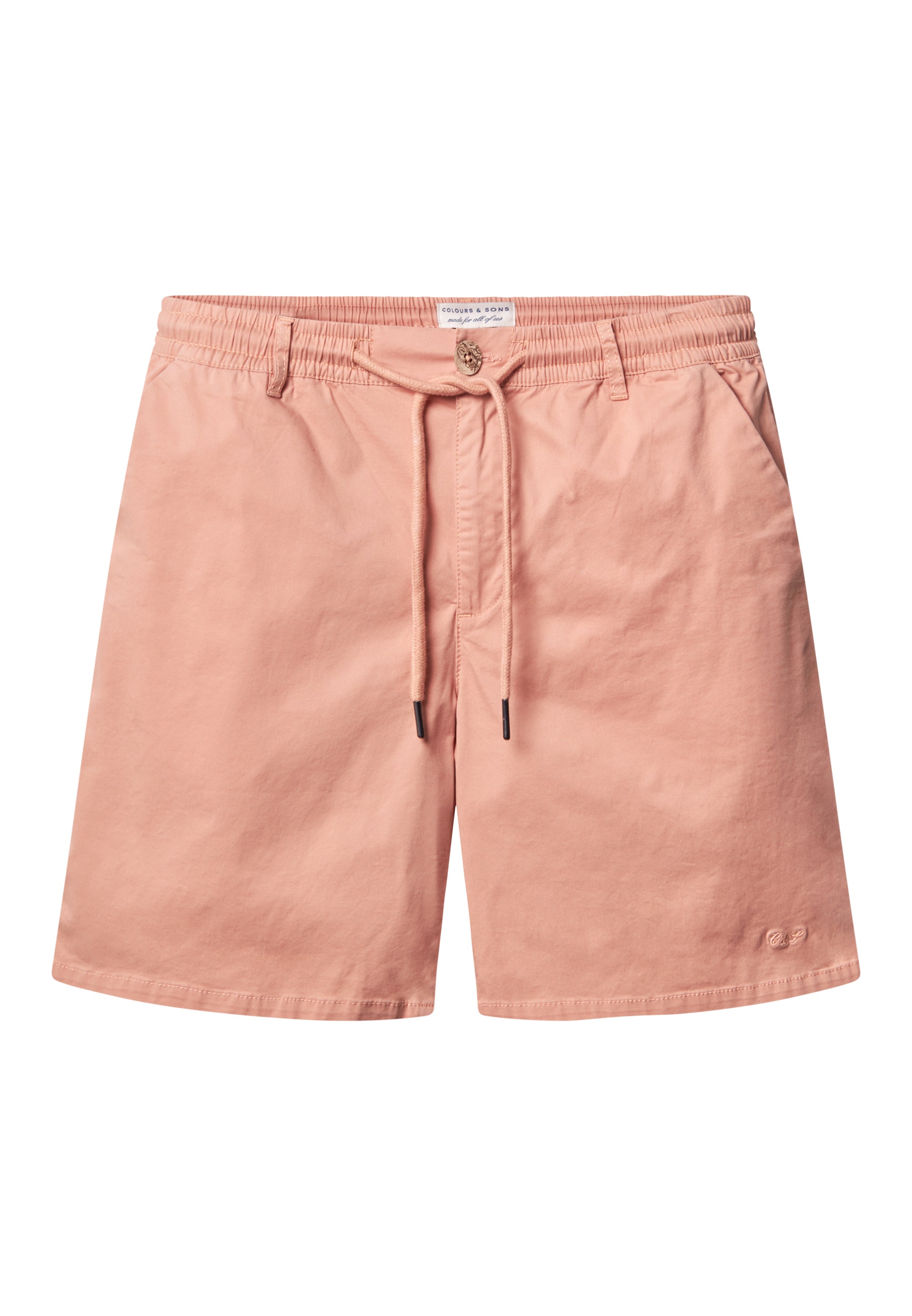 Shorts twill in Peach Shorts Colours and Sons   