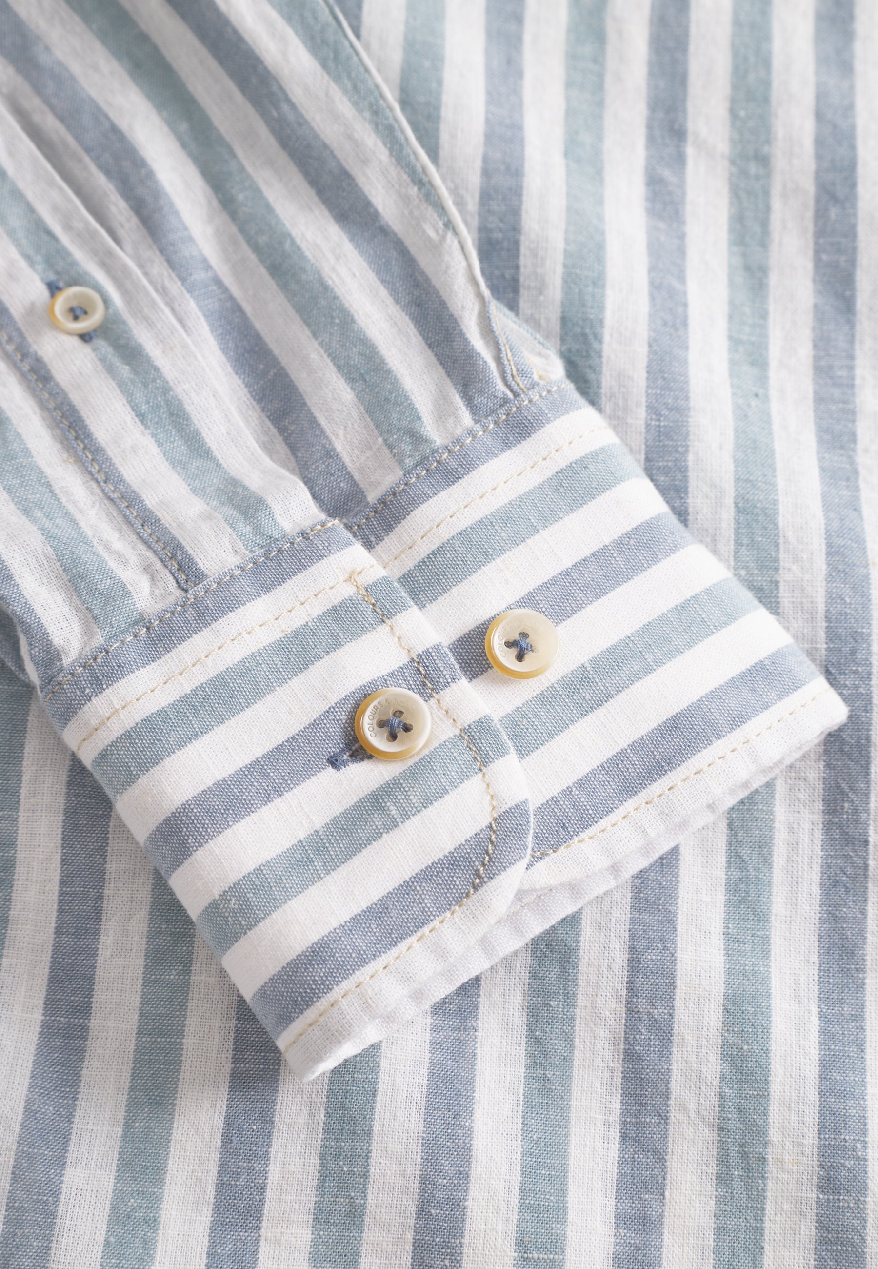 Shirt-Linen Blend Stripes in Kimono-Great Wave Shirts Colours and Sons