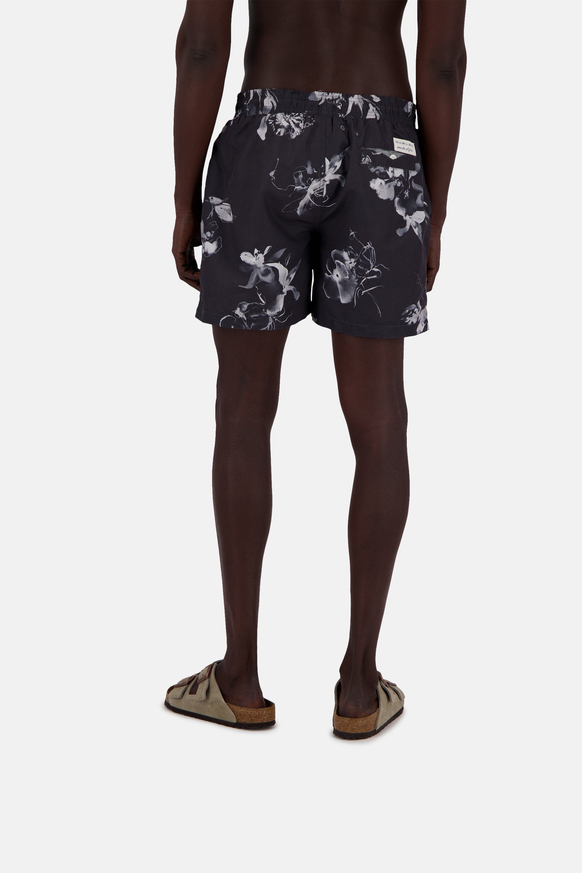 Swimshorts-Printed in Smoke Black Swimming trunks Colours and Sons