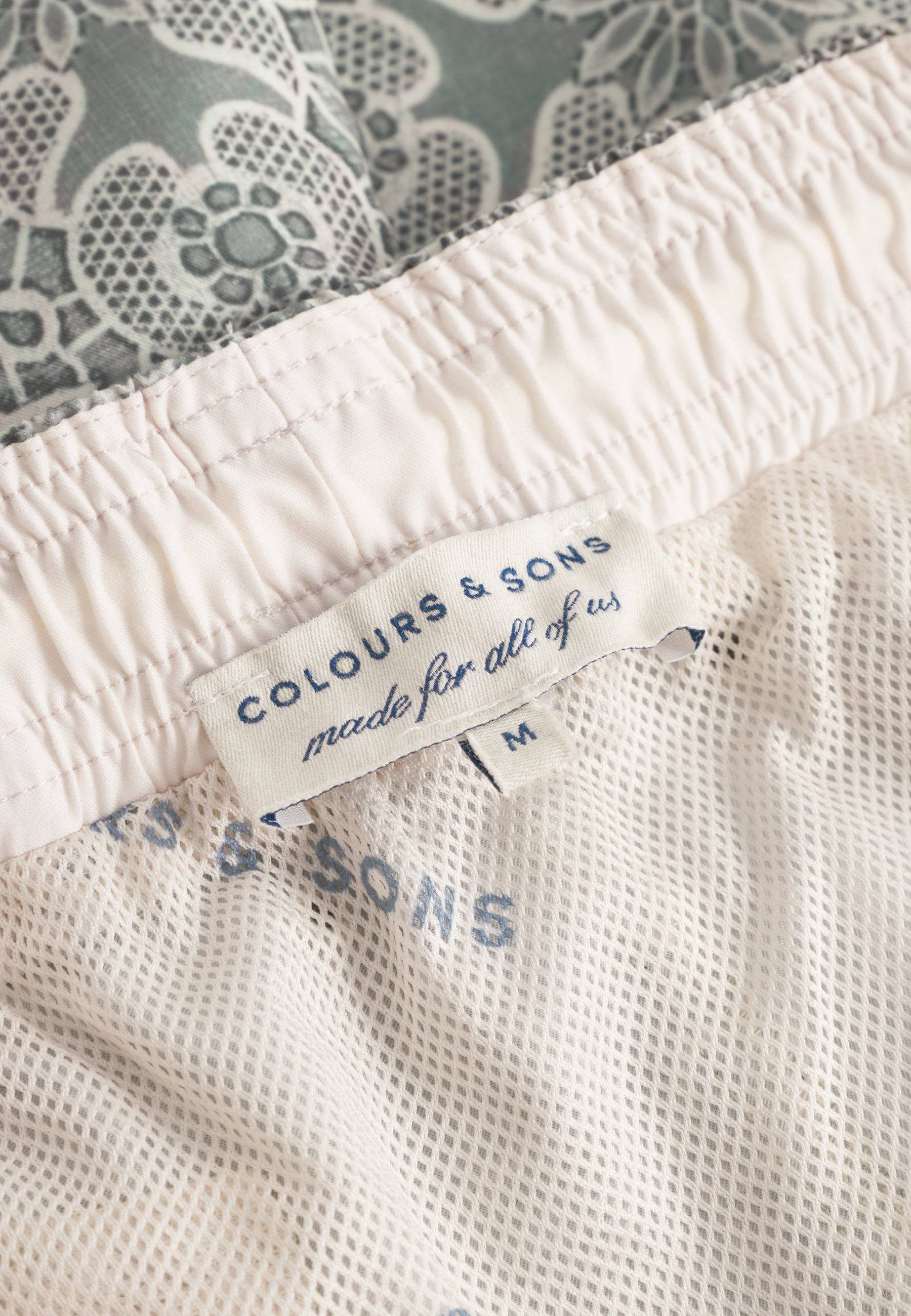 Swimshorts-Printed in Japanese Tile Swim Trunks Colours and Sons