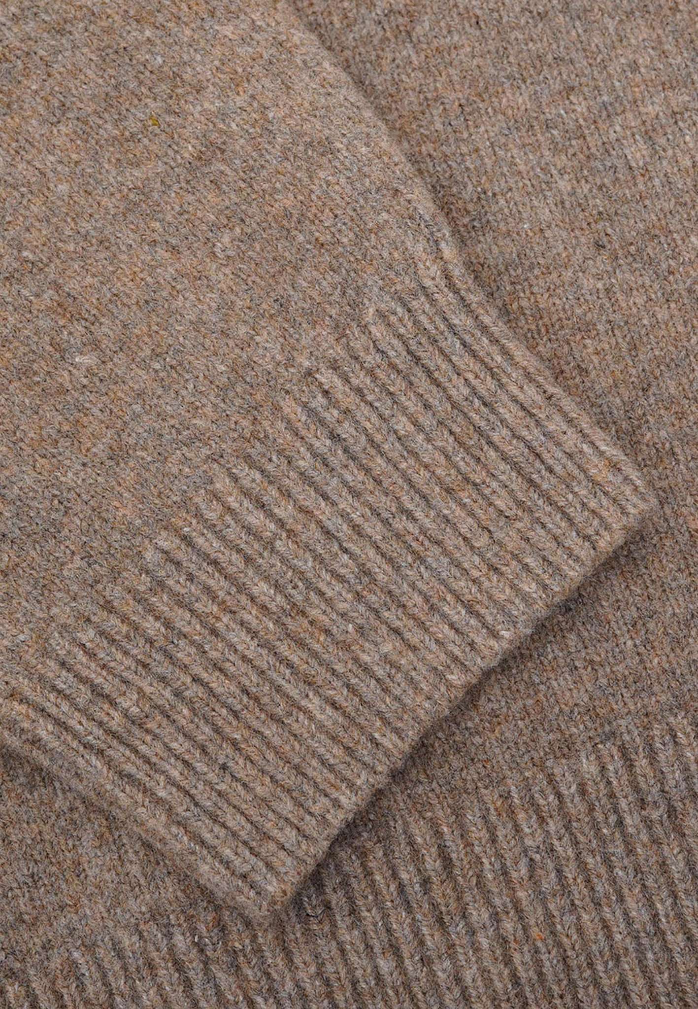 Roundneck wool touch in wood sweater Colours and Sons   