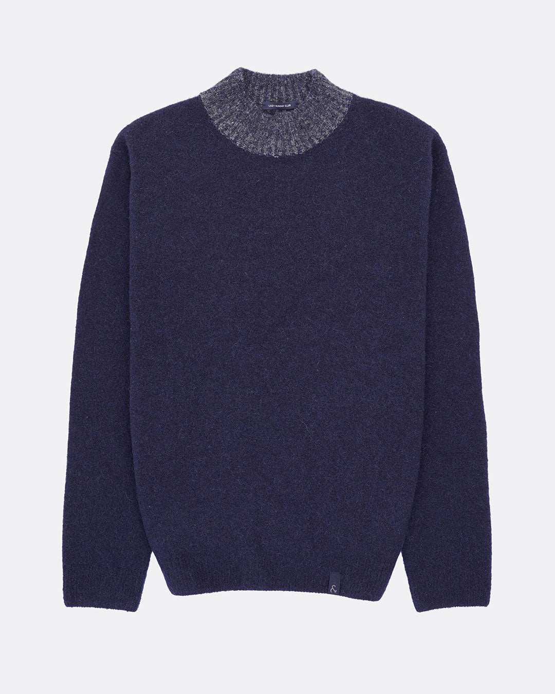 Roundneck hair in navy sweater Colours and Sons   