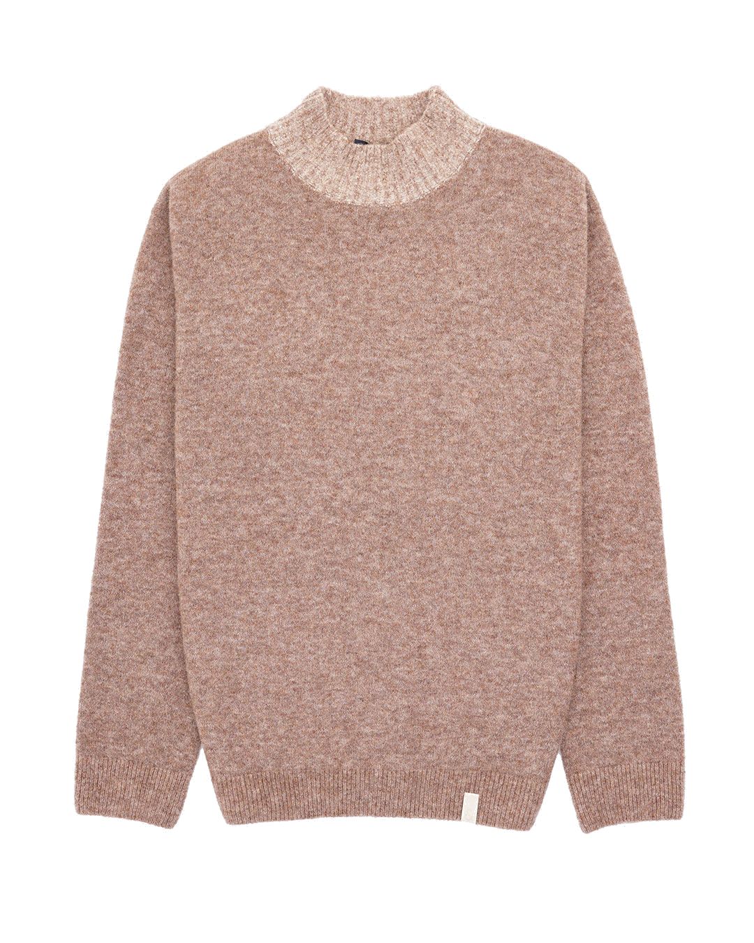 Roundneck-Hairy in Tobacco Sweater Colours and Sons   