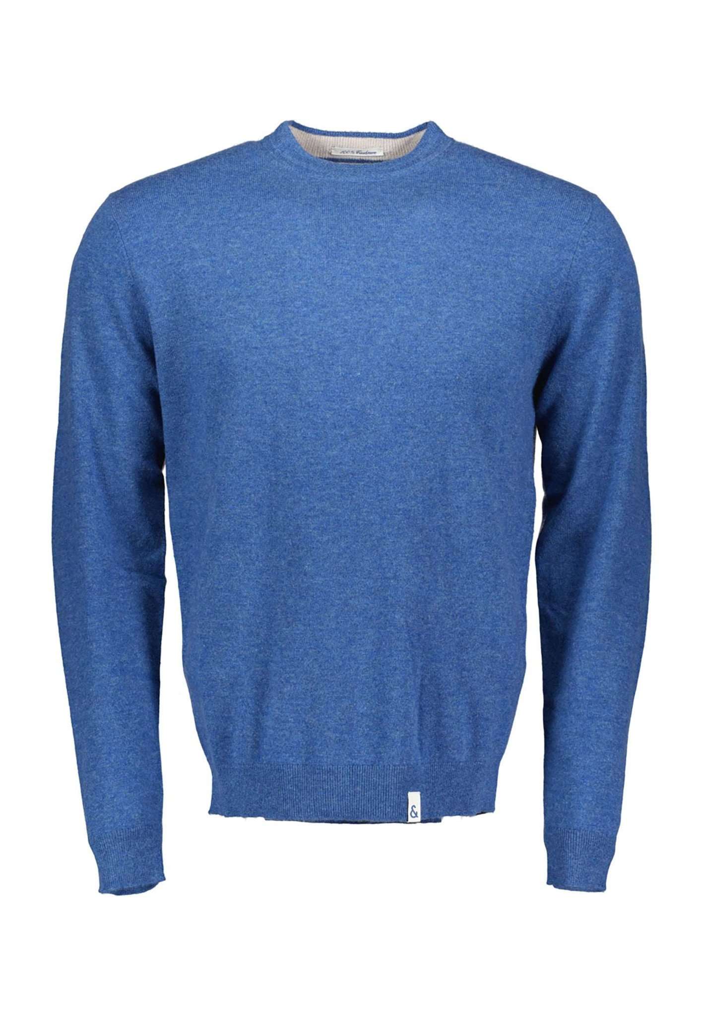 Roundneck cashmere in denim sweater Colours and Sons   