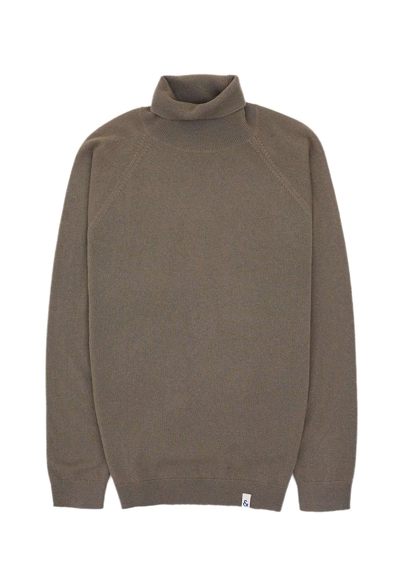 Turtleneck cashmere in olive sweater Colours and Sons   