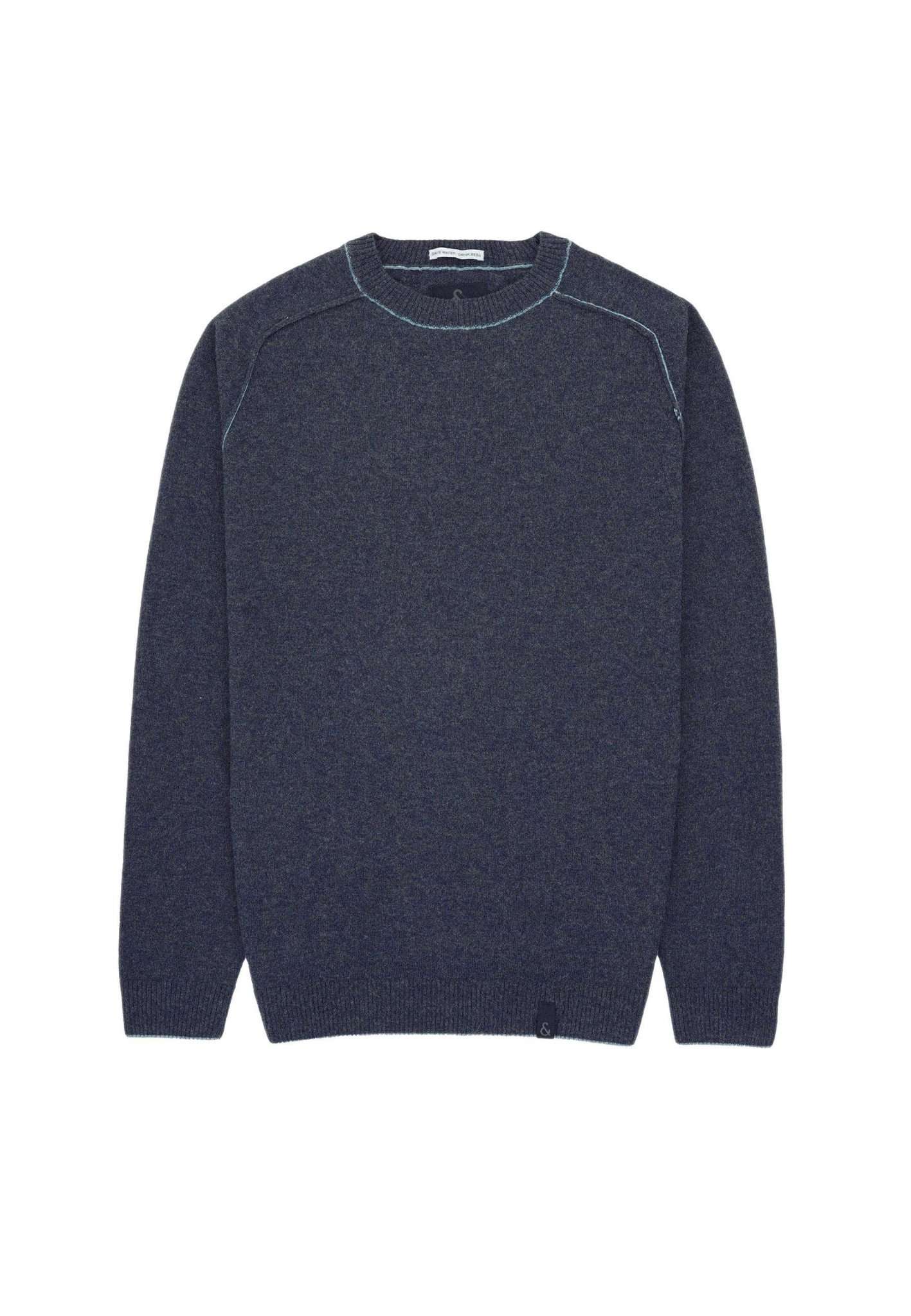 Roundneck Merino Blend in Navy Sweater Colours and Sons   