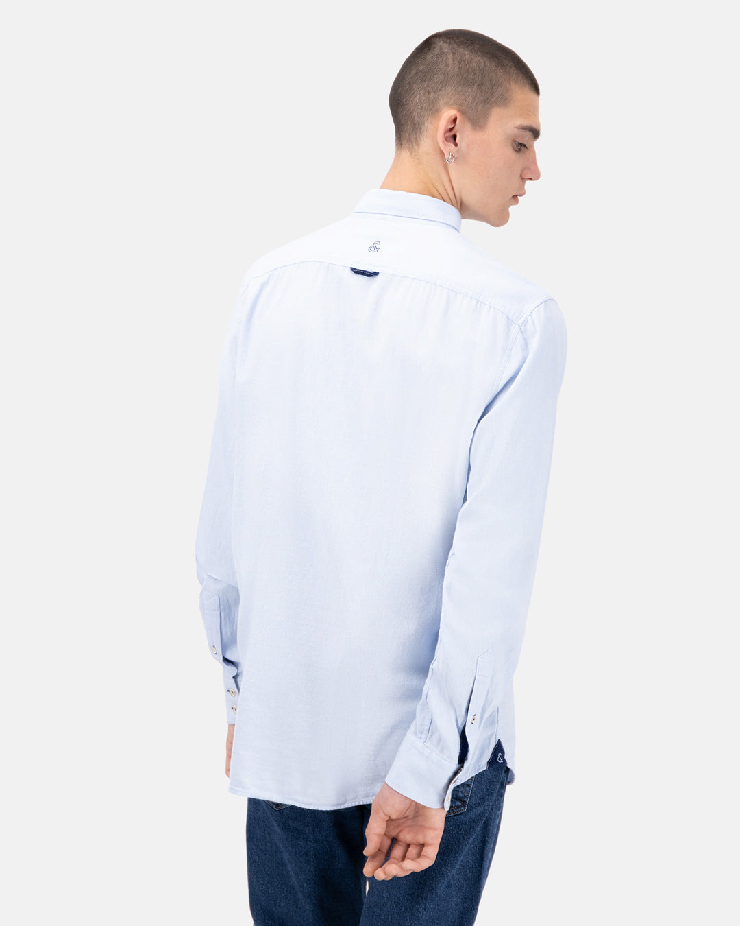 Shirt-Brushed Twill in Sky Shirts Colours and Sons   