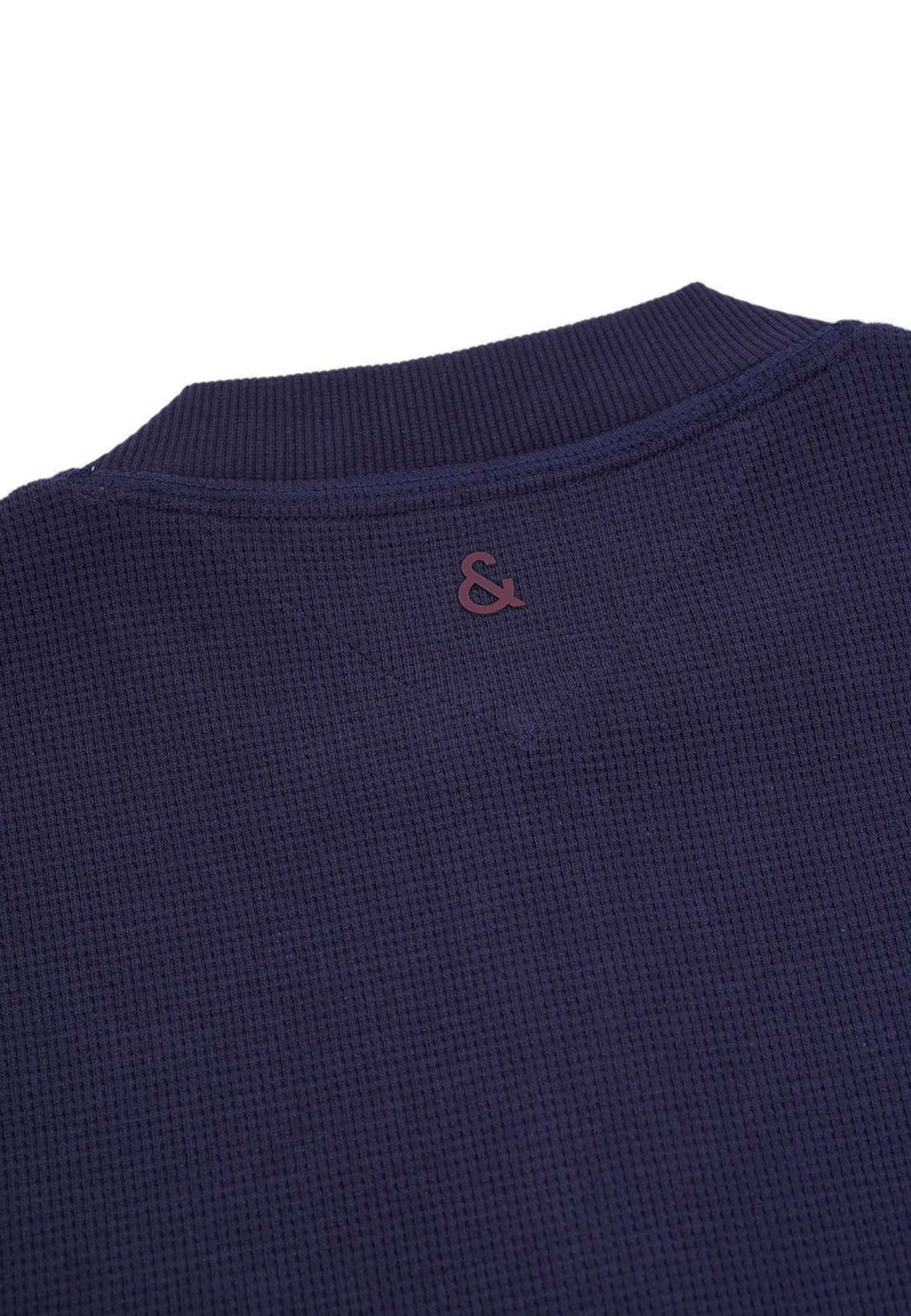 Serafino Waffle in Navy Sweatshirts Colours and Sons   