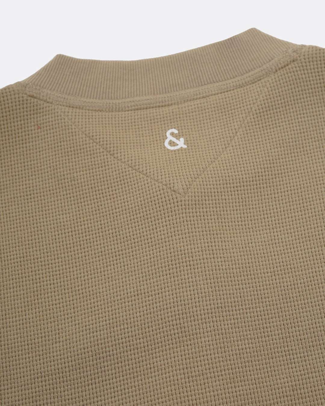 Serafino Waffle in Light Olive Sweatshirts Colours and Sons   