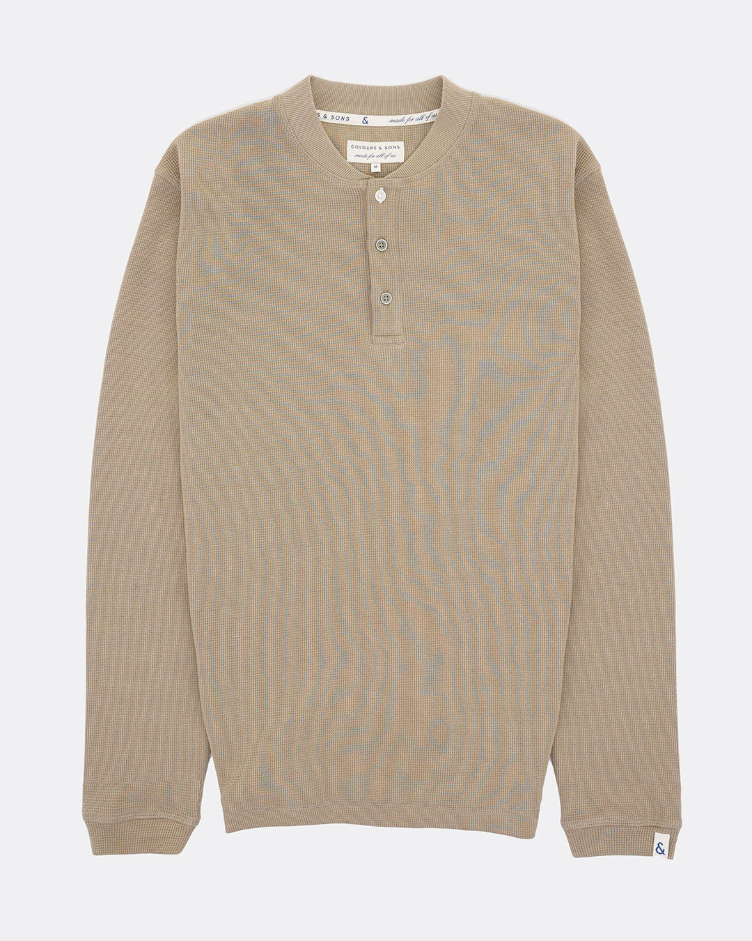 Serafino Waffle in Light Olive Sweatshirts Colours and Sons   