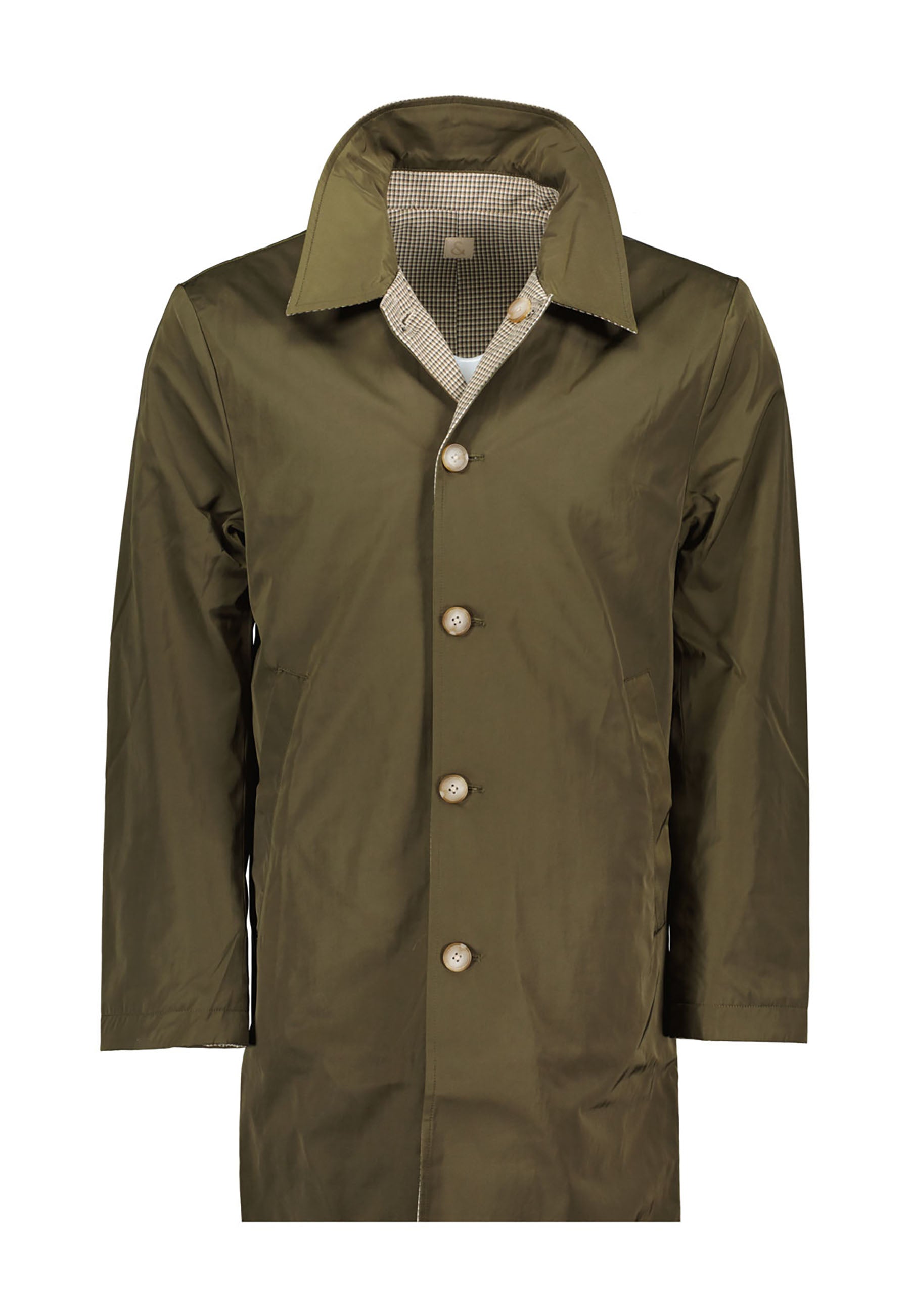 Coat-Reversible in Olive Jackets Colours and Sons   