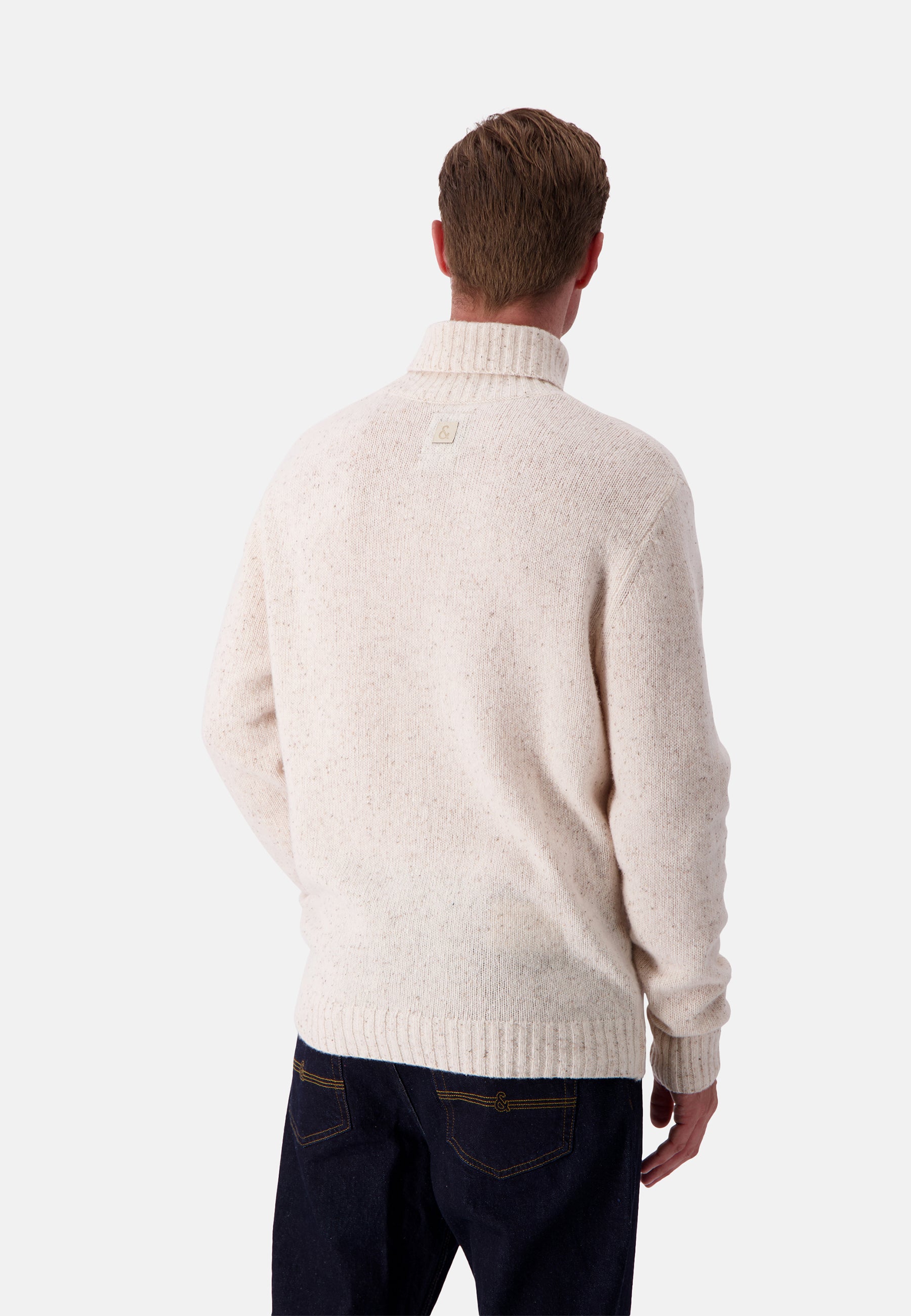 Turtleneck Donegal in Offwhite Sweater Colours and Sons   