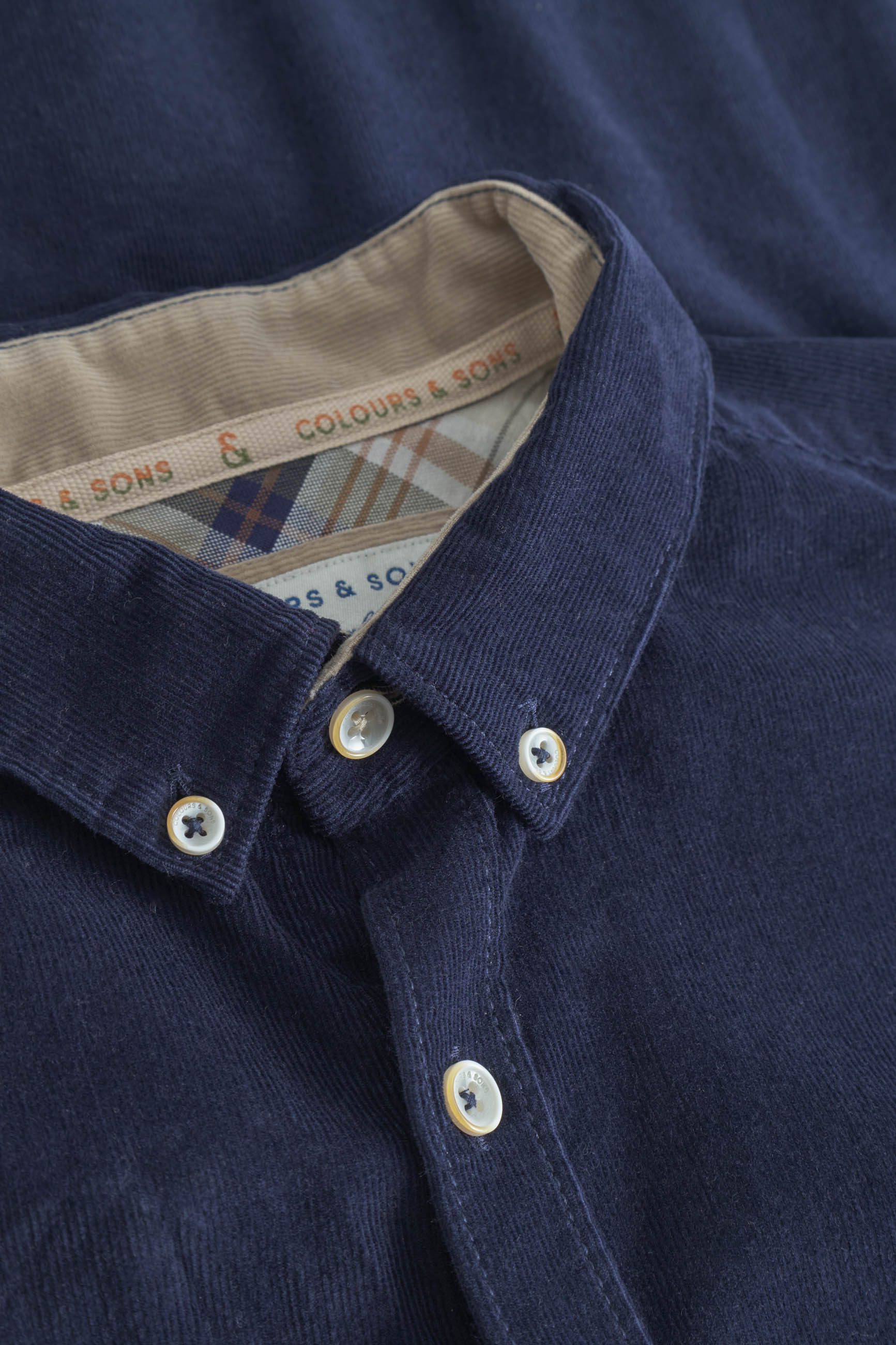 Shirt Corduroy in Navy Shirts Colours and Sons   