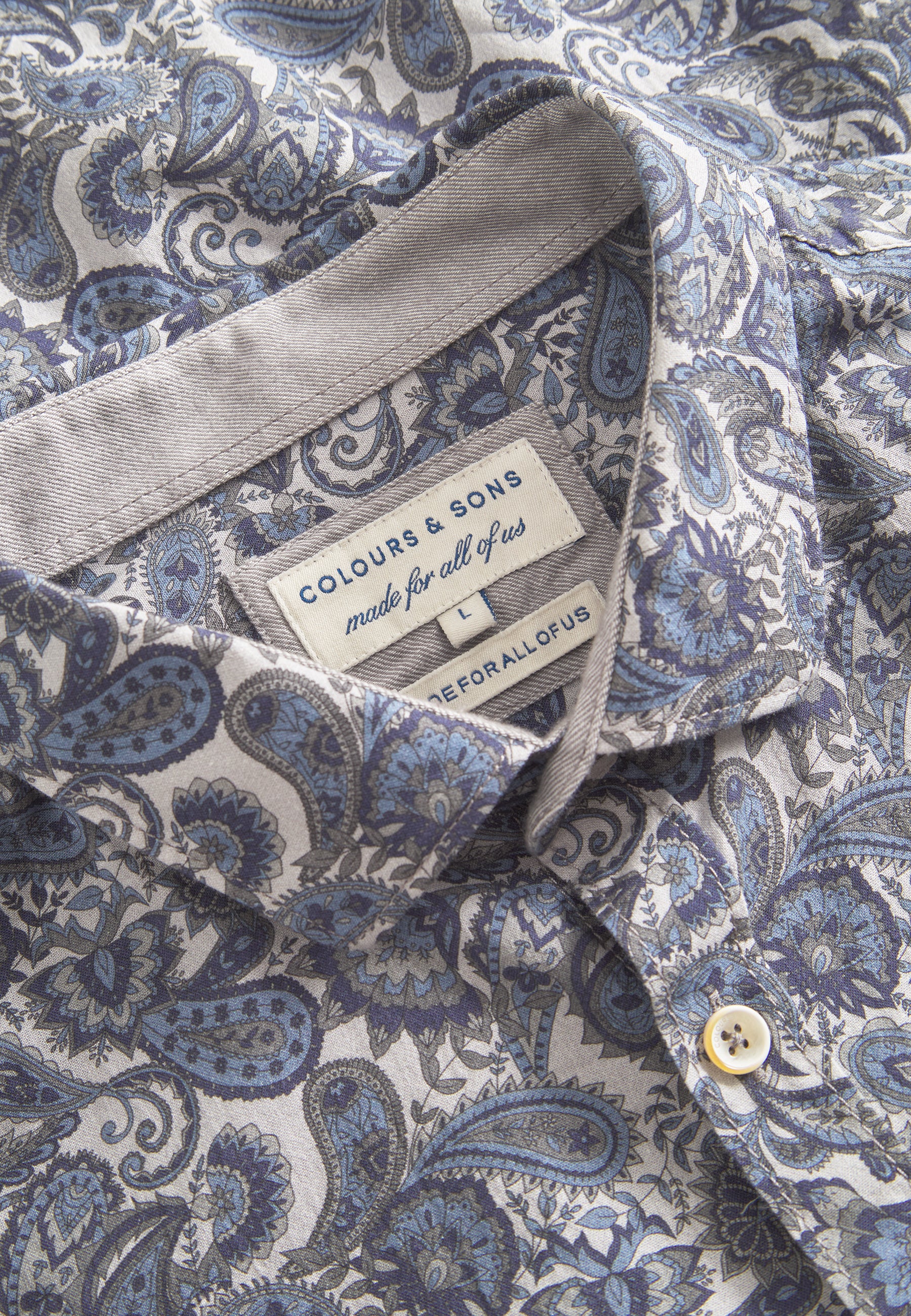 Shirt Printed in Horizon Paisley Shirts Colours and Sons   