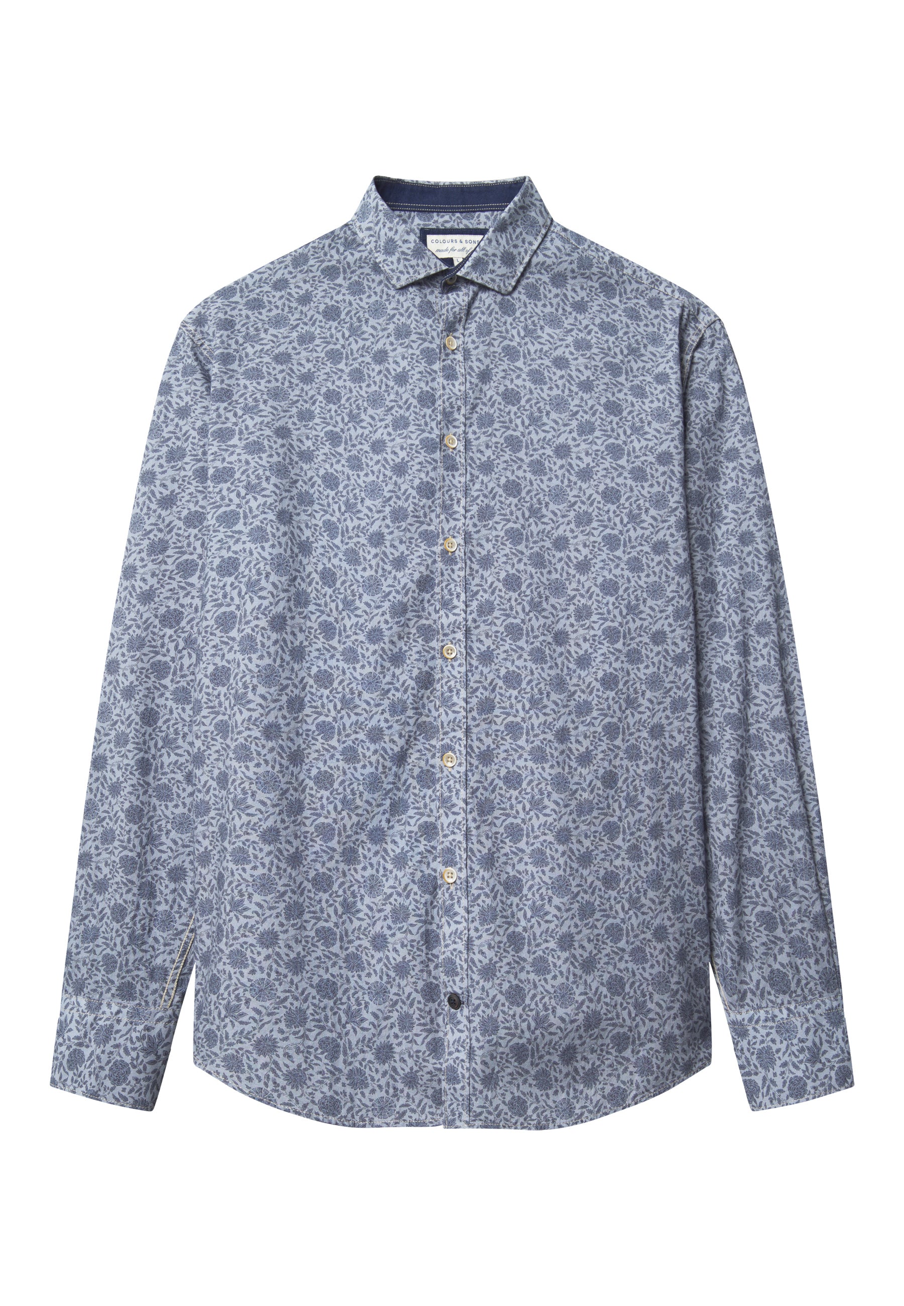 Shirt Printed in Horizon Flowers Shirts Colours and Sons   