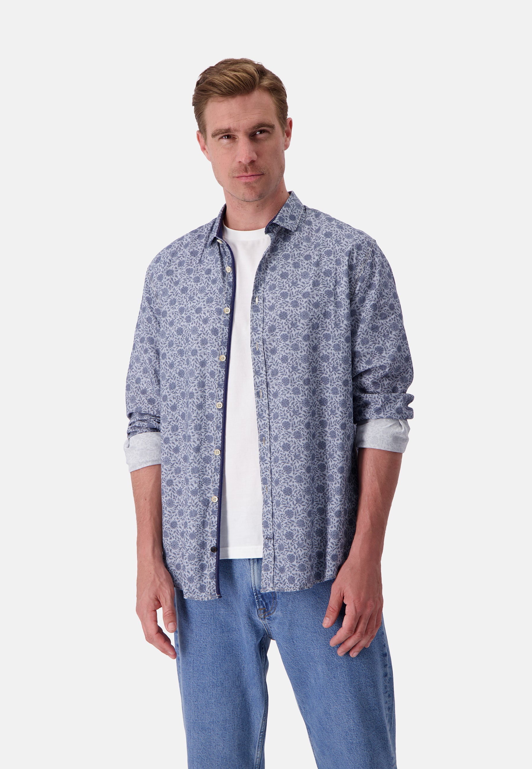 Shirt Printed in Horizon Flowers Shirts Colours and Sons   