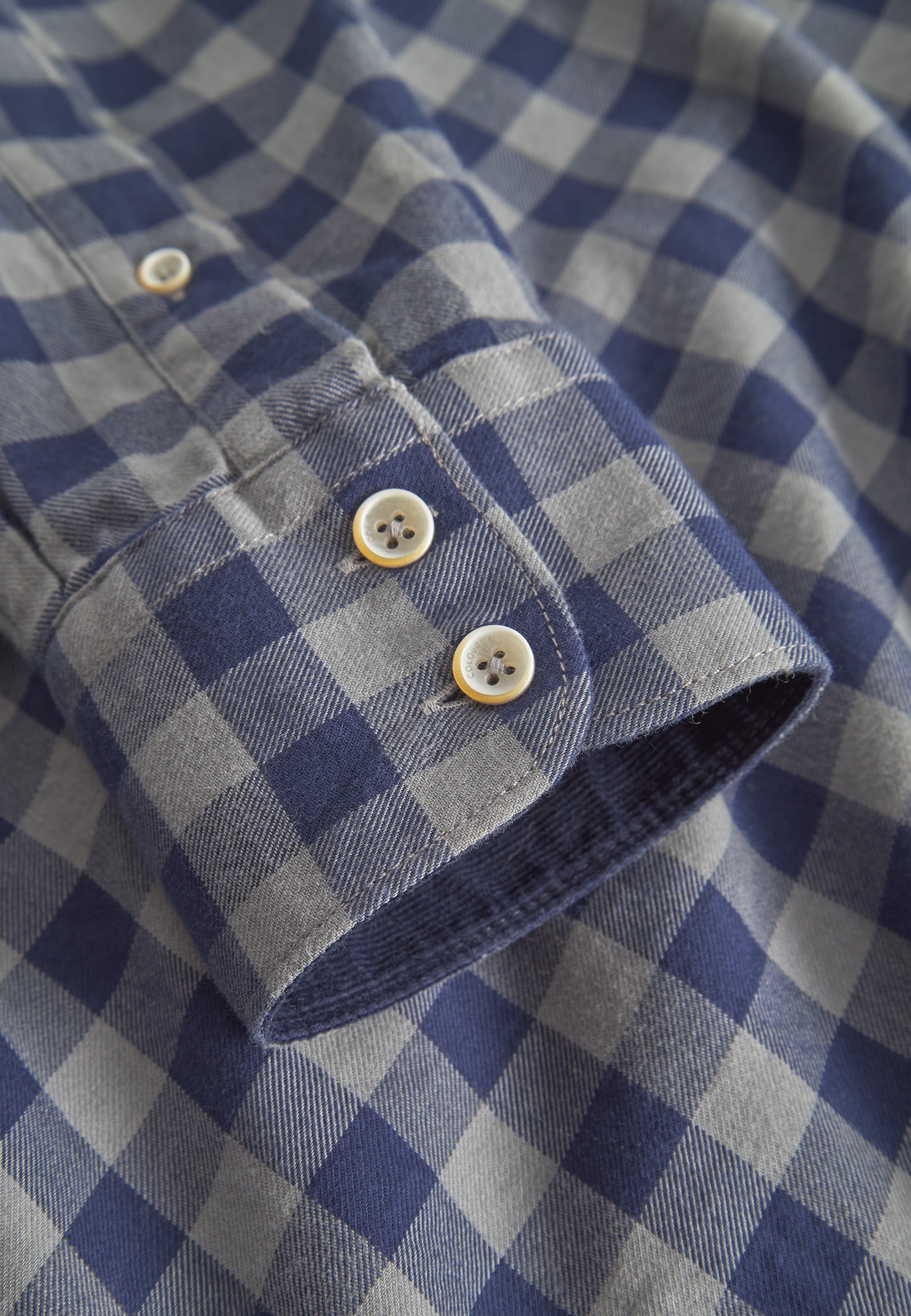 Shirt Printed in Navy Vichy Shirts Colours and Sons   