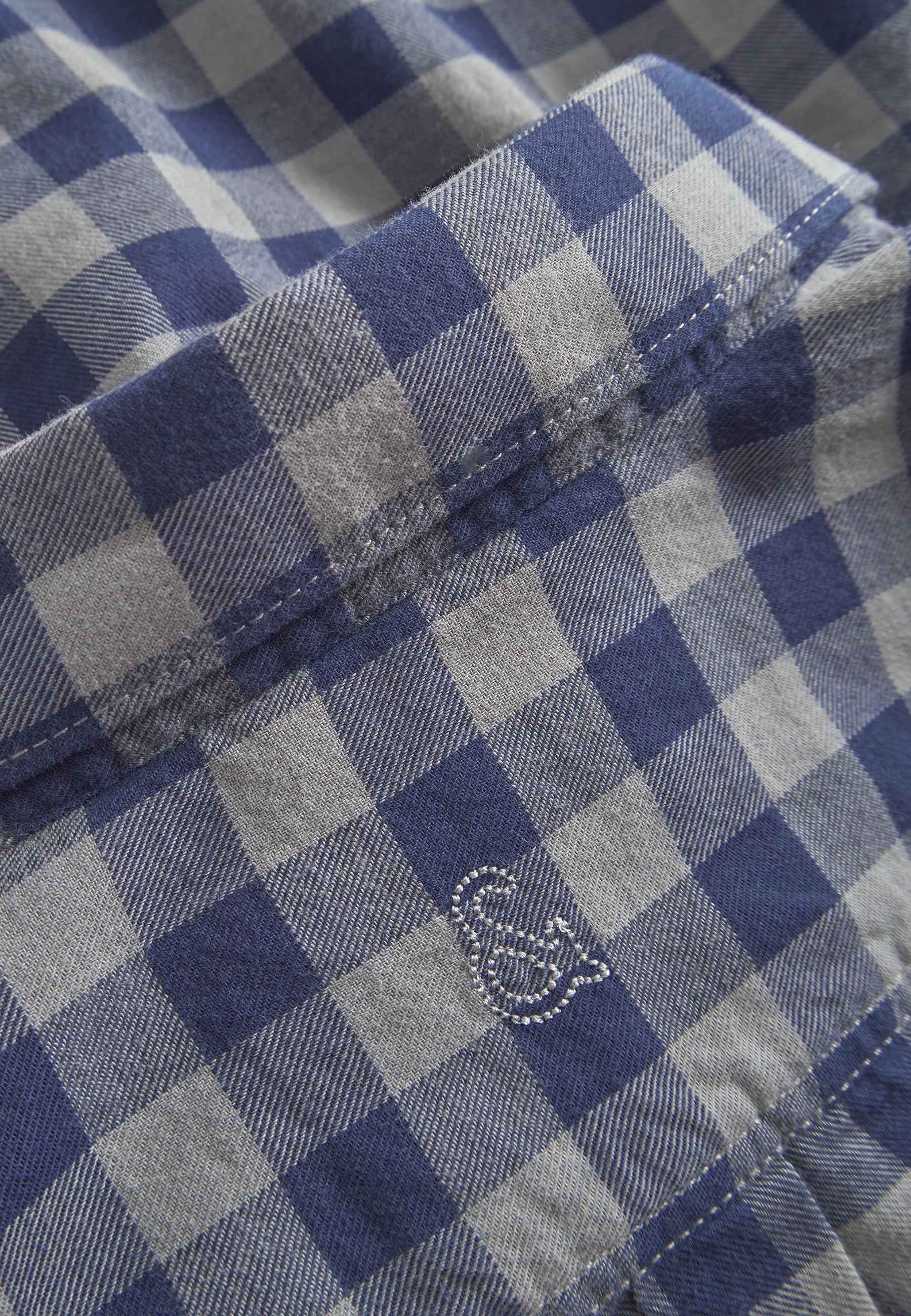 Shirt Printed in Navy Vichy Shirts Colours and Sons   