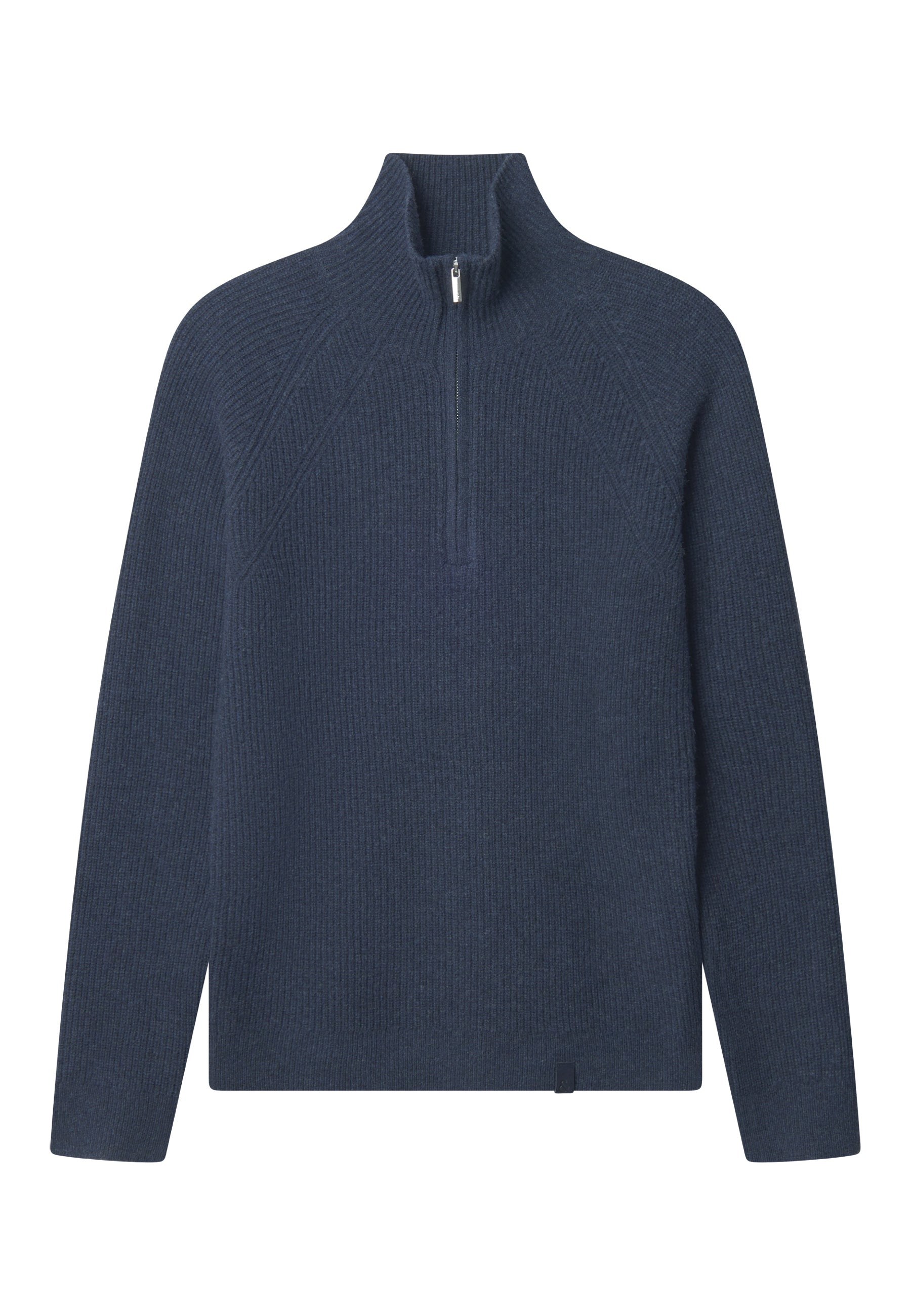 Half-zip lambswool in navy sweater Colours and Sons